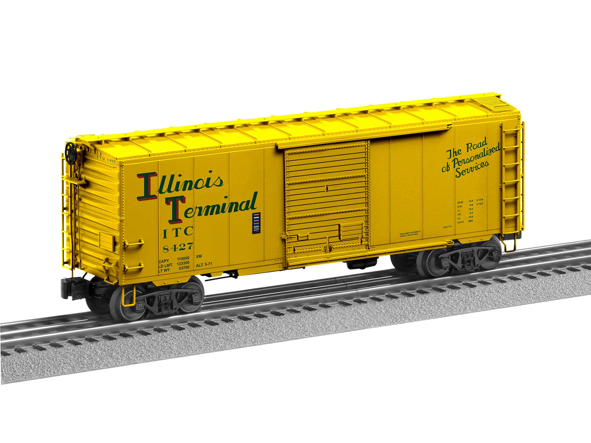 Illinois Terminal "Flat Spot" FreightSounds Boxcar #8427
