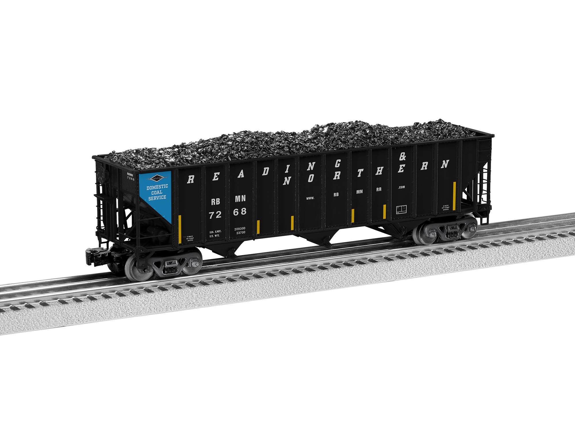 LIONEL 2 Bay Hoppers REAL Anthracite Coal 