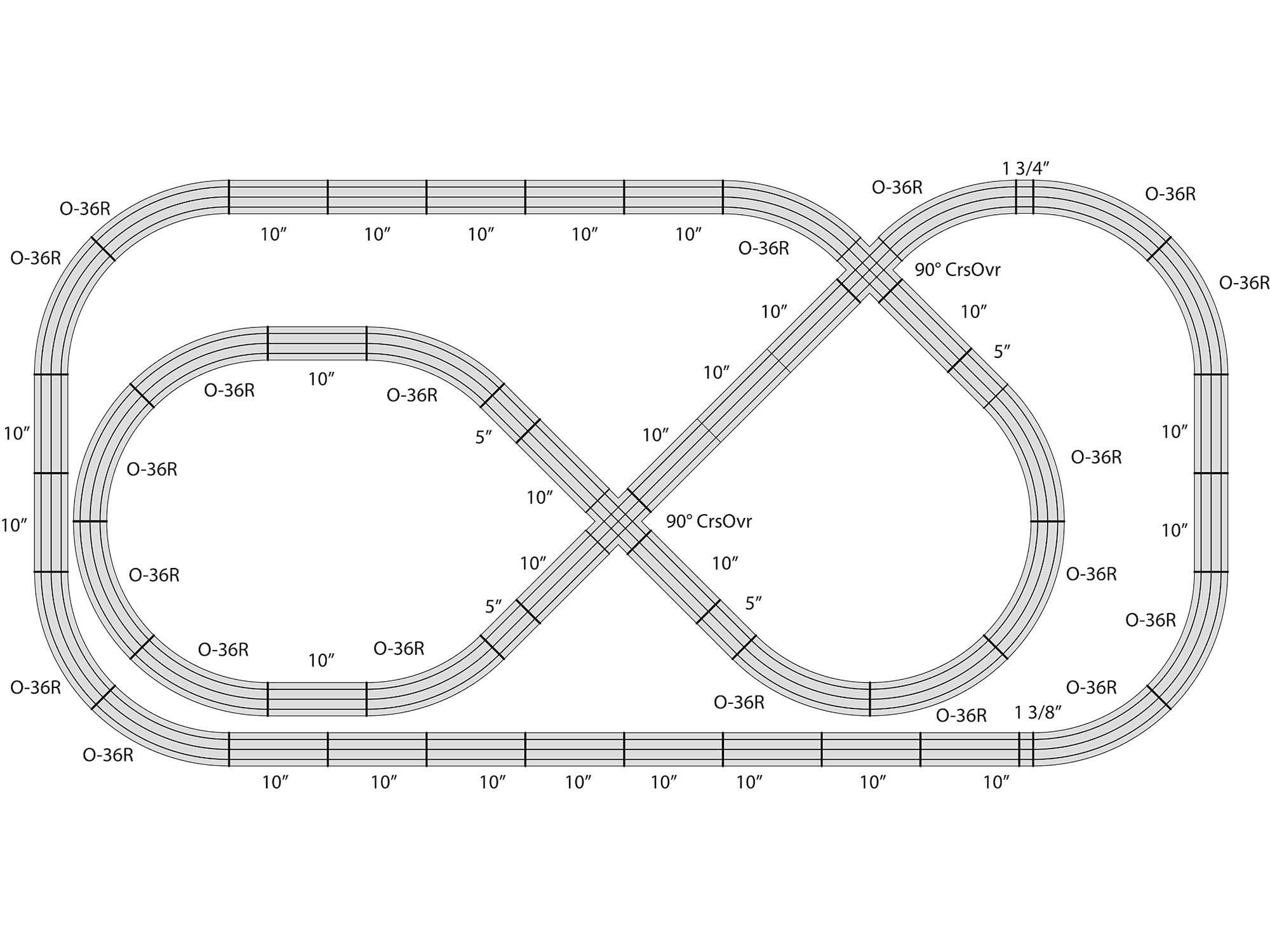 Deluxe Complete O Gauge Track Pack