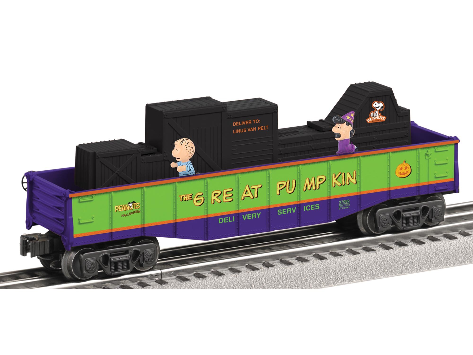 lionel peanuts halloween train set