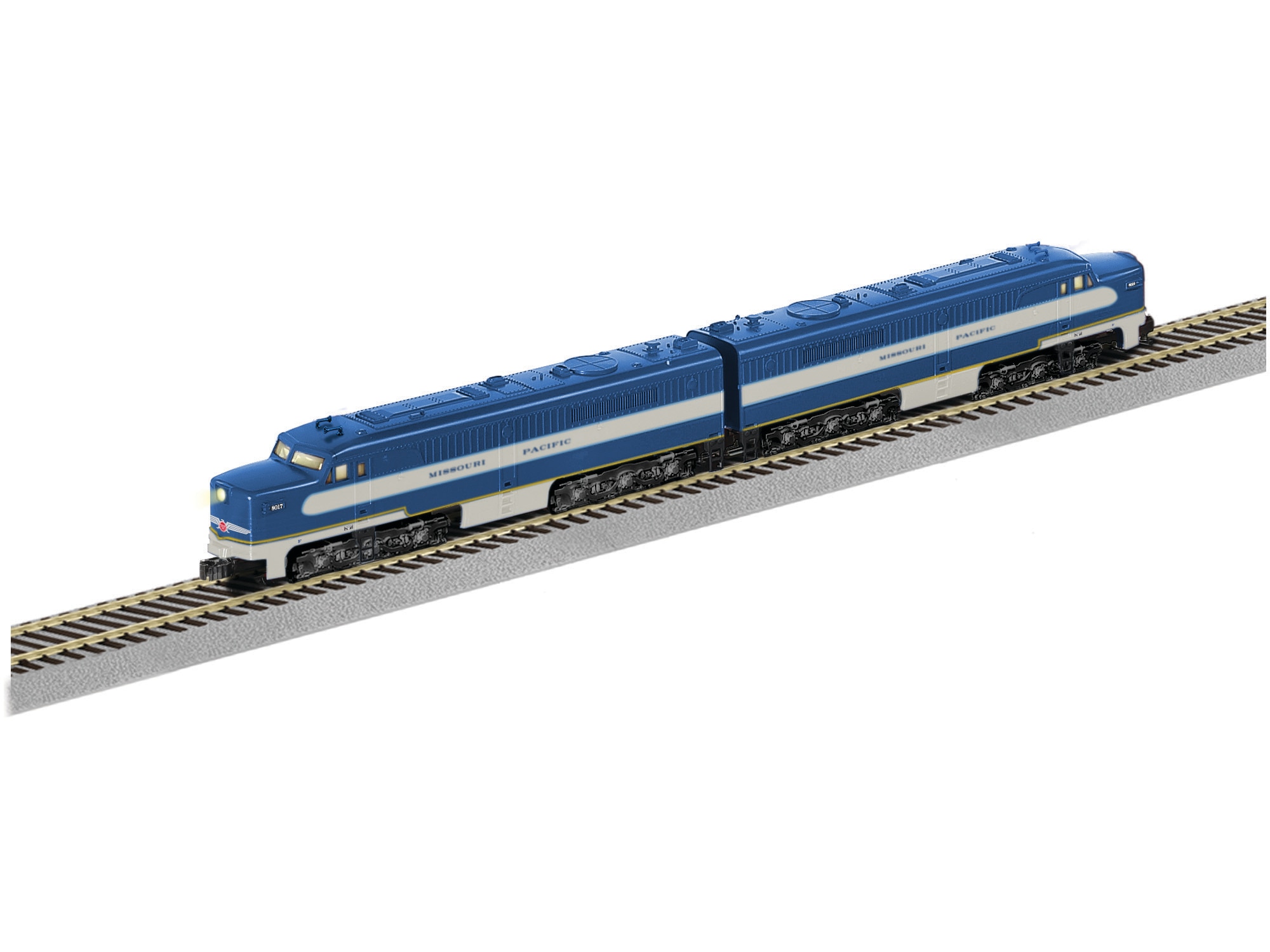 missouri pacific legacy alco pa diesel a a set american flyer missouri pacific passenger set