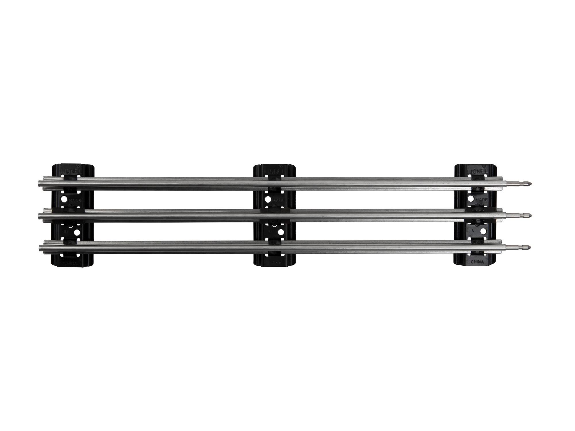LIONEL O GAUGE STANDARD 10" STRAIGHT TRACK SECTION Tubular 3 rail 6-65500 