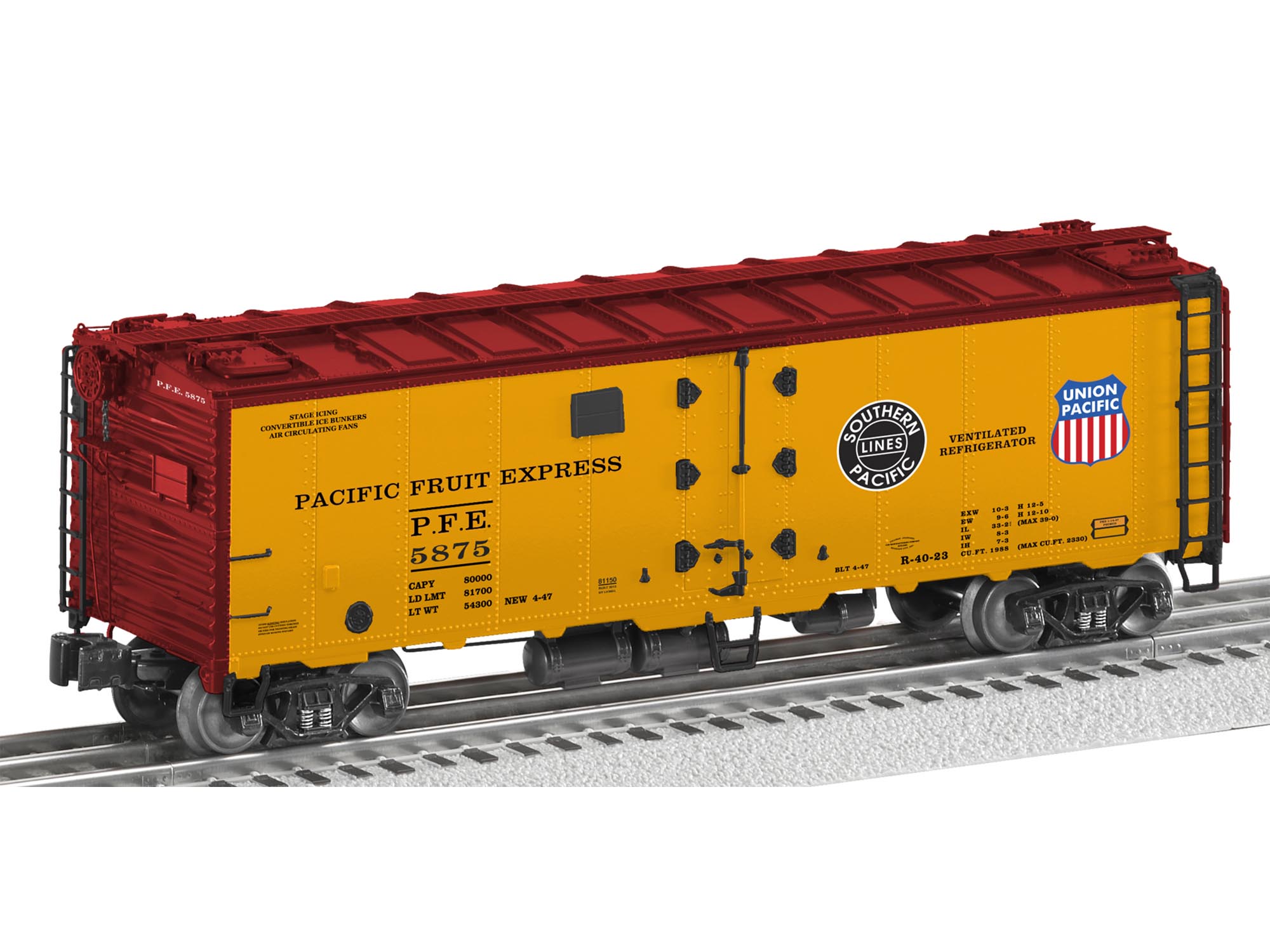 LIONEL NYRX MECHANICAL STEEL SIDED REEFER 2577 6-81023 O GAUGE train 6-81044 NEW 