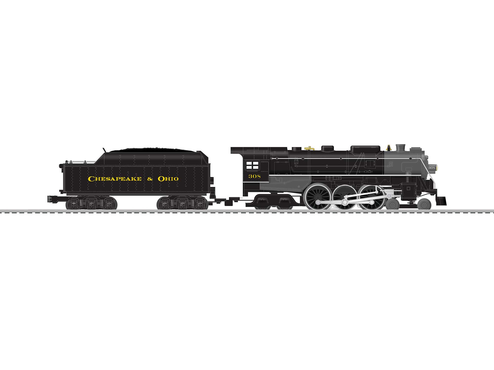 chesapeake ohio lionchief plus 4 6 4 hudson 308 american flyer 308 specs
