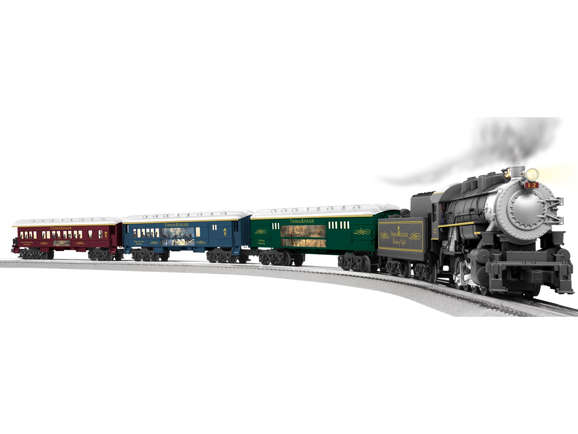 thomas kinkade christmas express train set