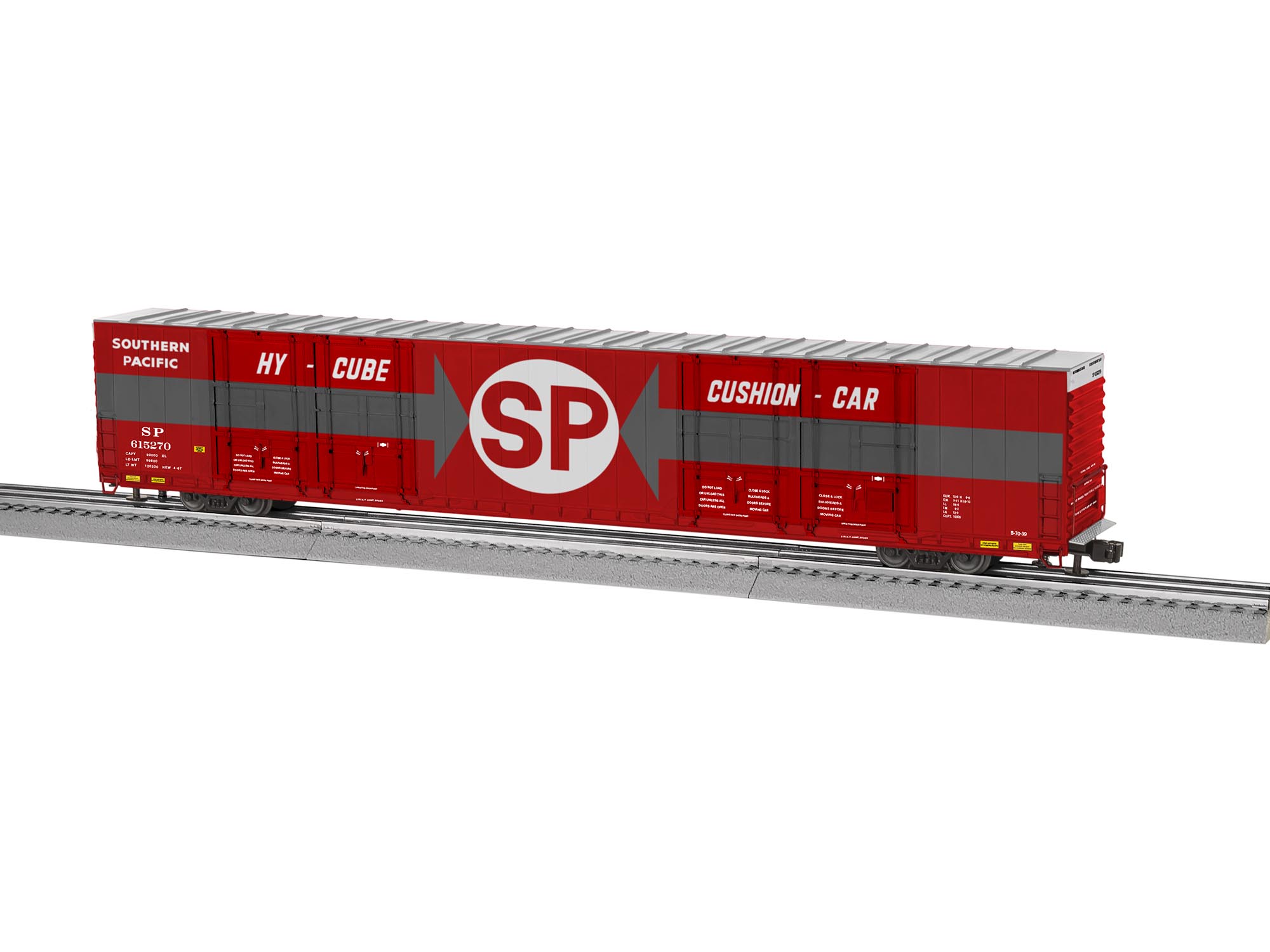 LIONEL UP 86' HIGH CUBE BOXCAR 4-DOOR #980434 O GAUGE freight red 1926052 NEW 