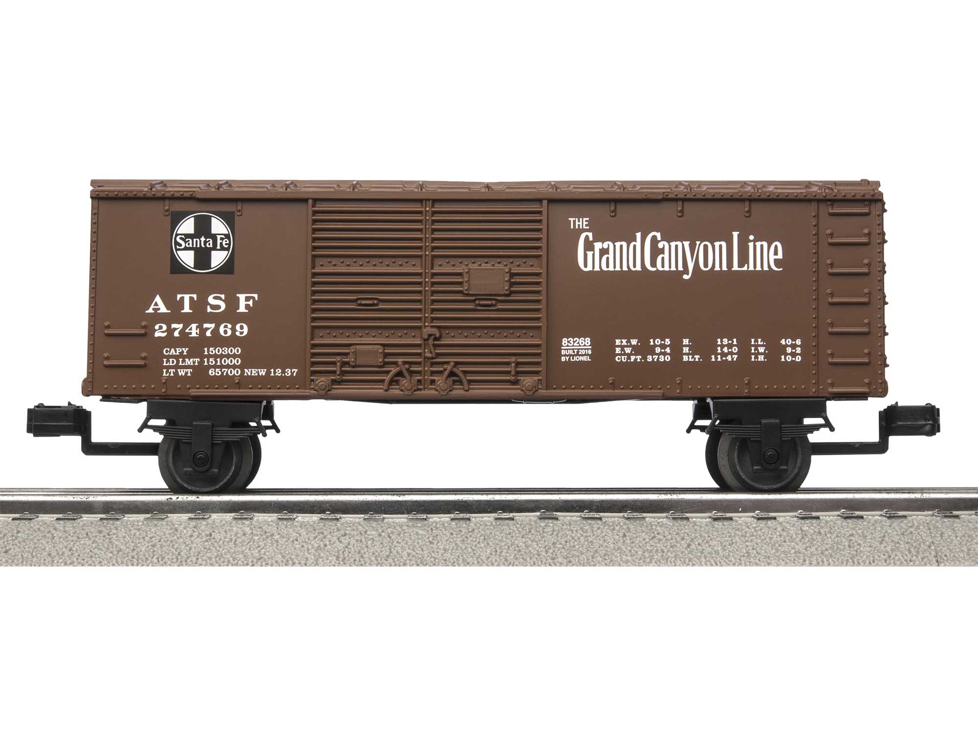 Lionel Junction Santa Fe Train O-Gauge GONDOLA 6-83266