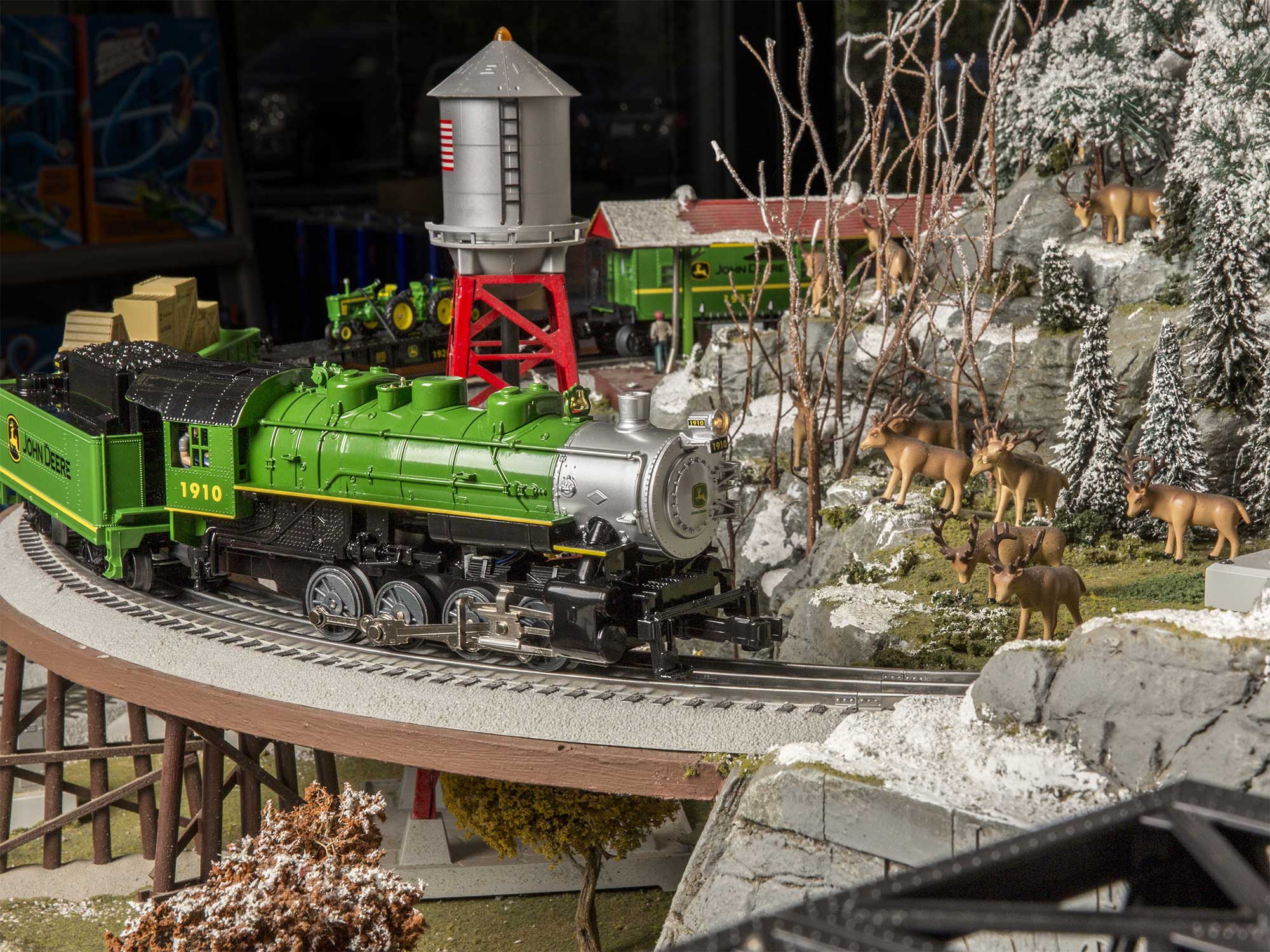 lionel john deere steam lionchief set