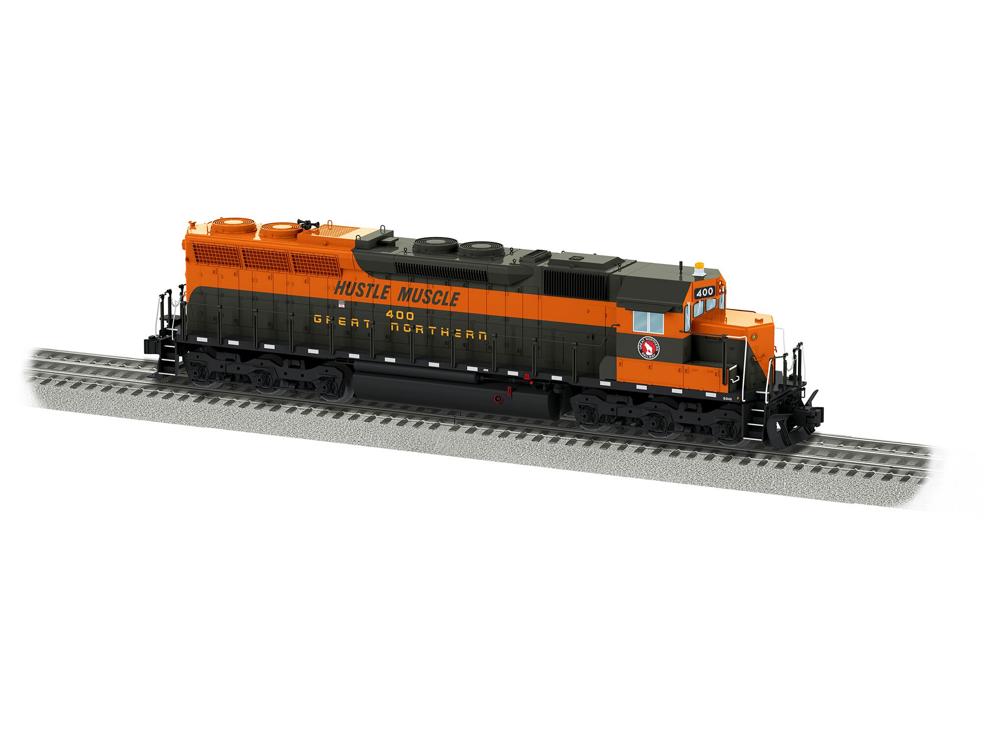 LIONEL GREAT NORTHERN SD45/GP9 DIESEL 2 PIECE SET NOSE/ WATERSLIDE  DECAL  LOOK! 