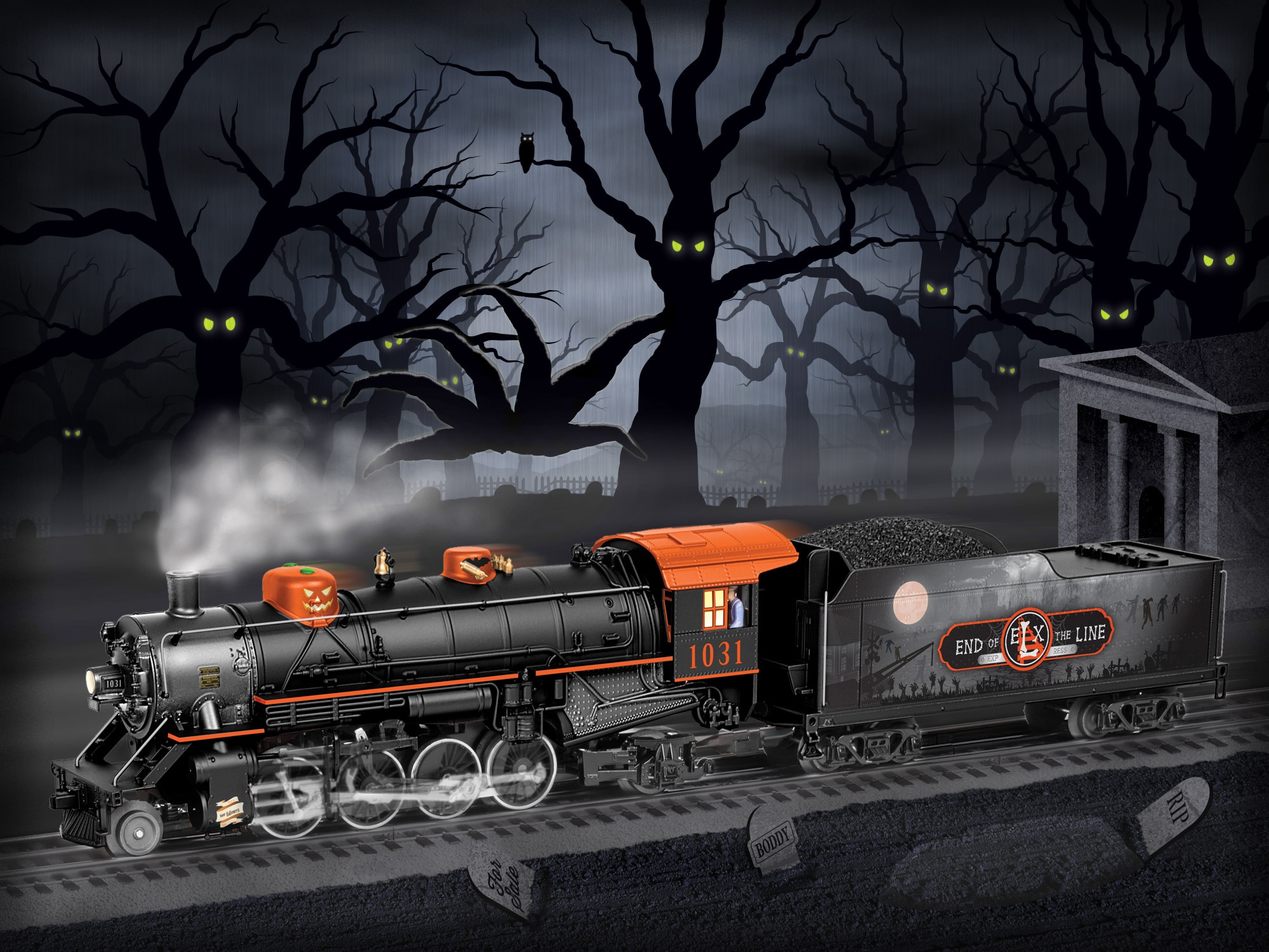 lionel halloween train set