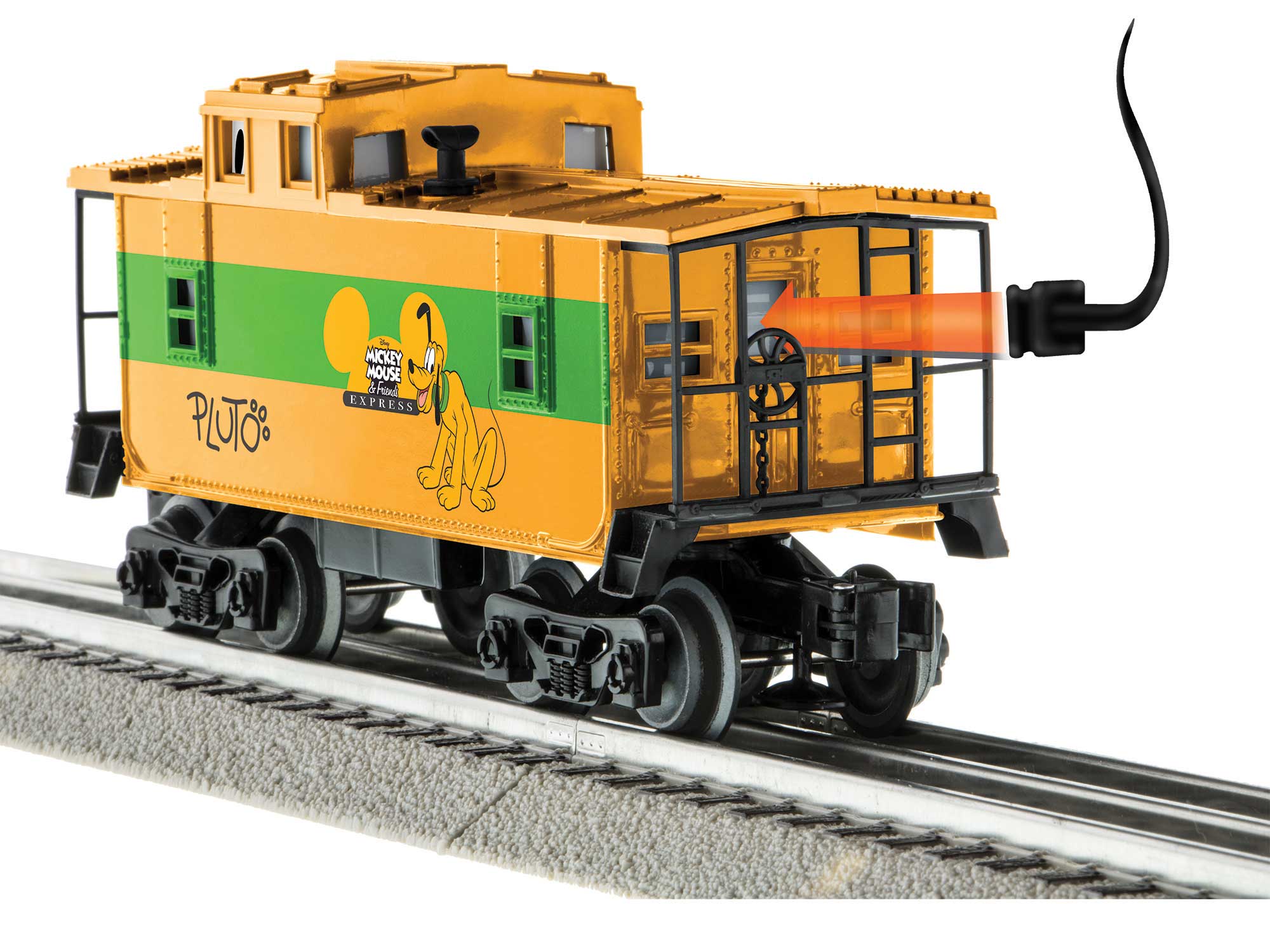lionel mickey mouse & friends express lionchief set with bluetooth train set