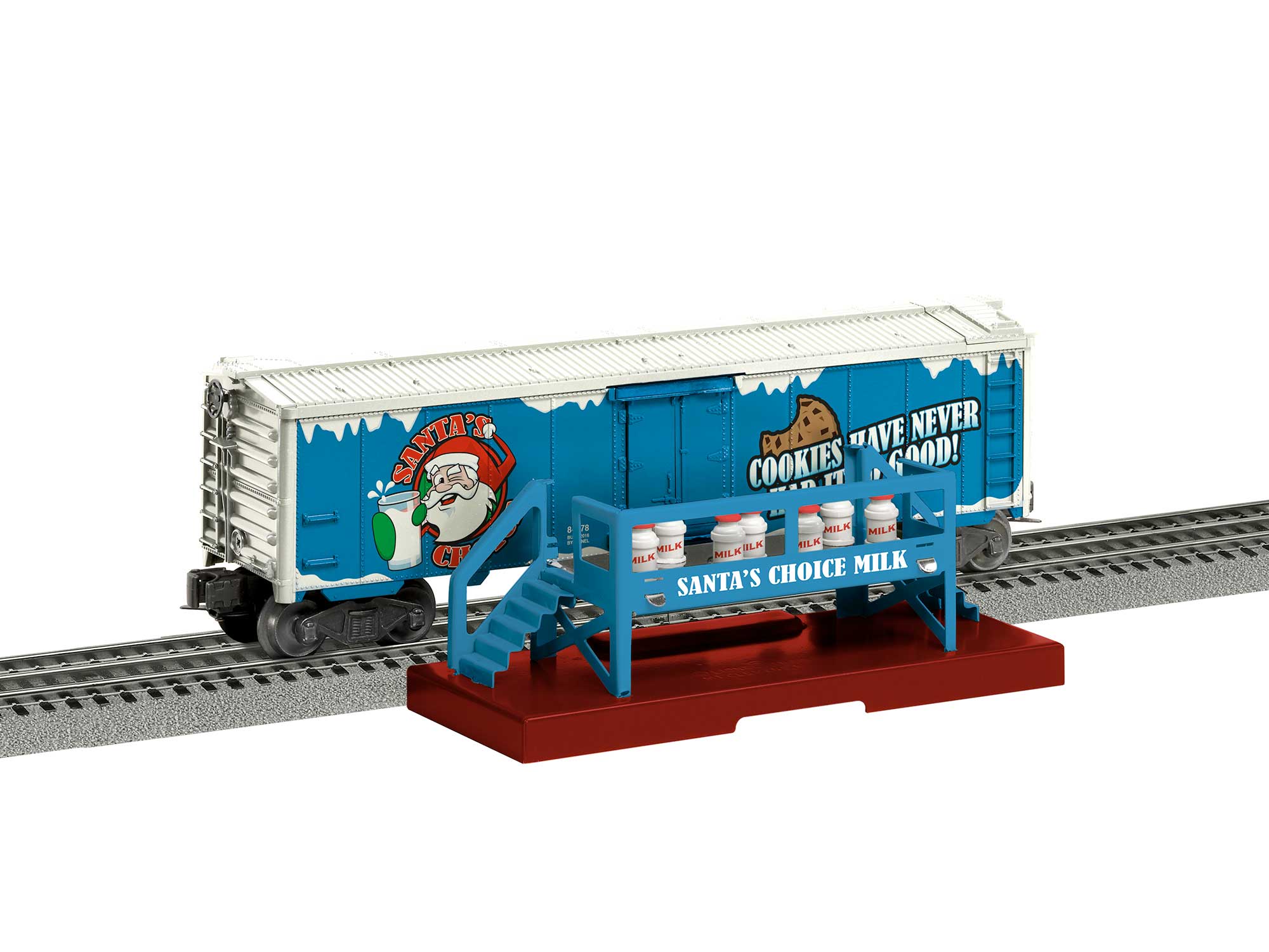 santas choice milk car with platform lionel santas flyer