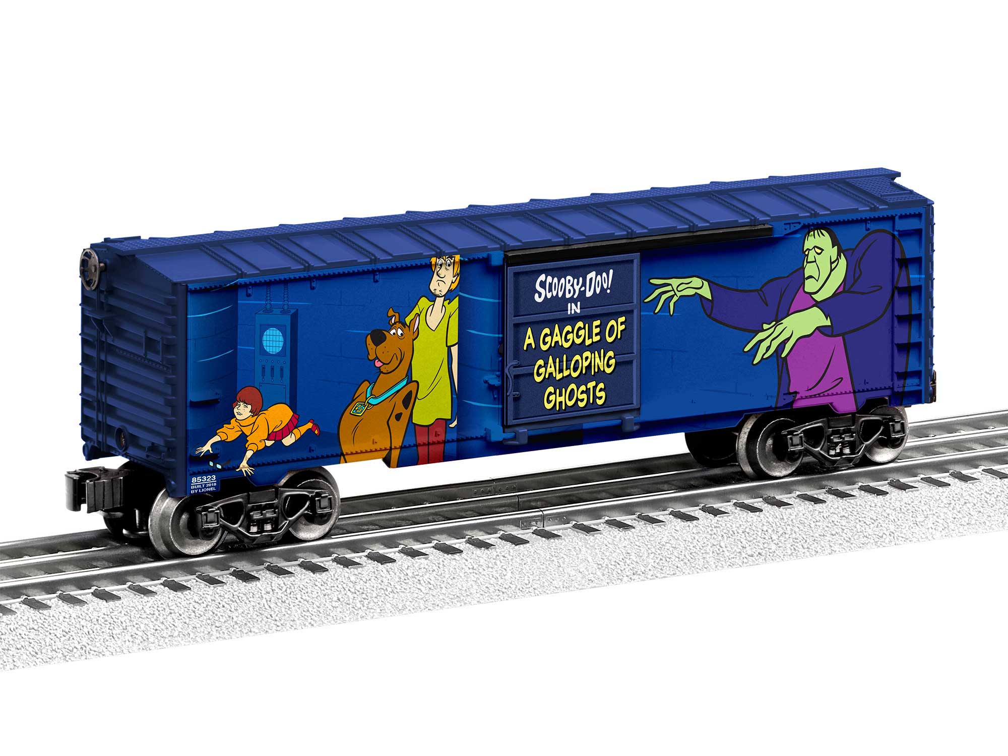 LIONEL SCOOBY DOO O GAUGE TRAIN BOX CAR cartoon shaggy velma mystery 6-85323 NEW 