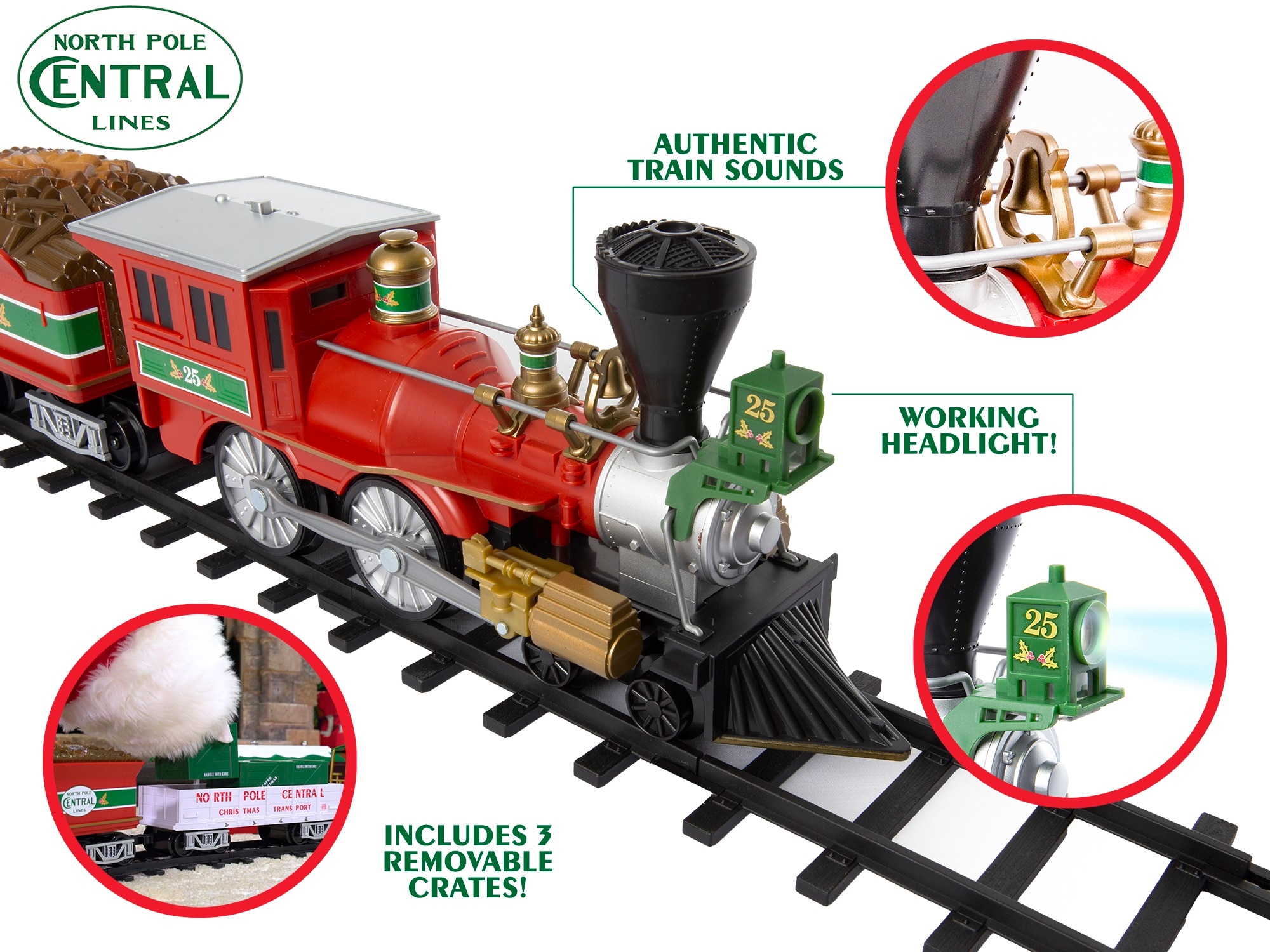 train to go around christmas tree
