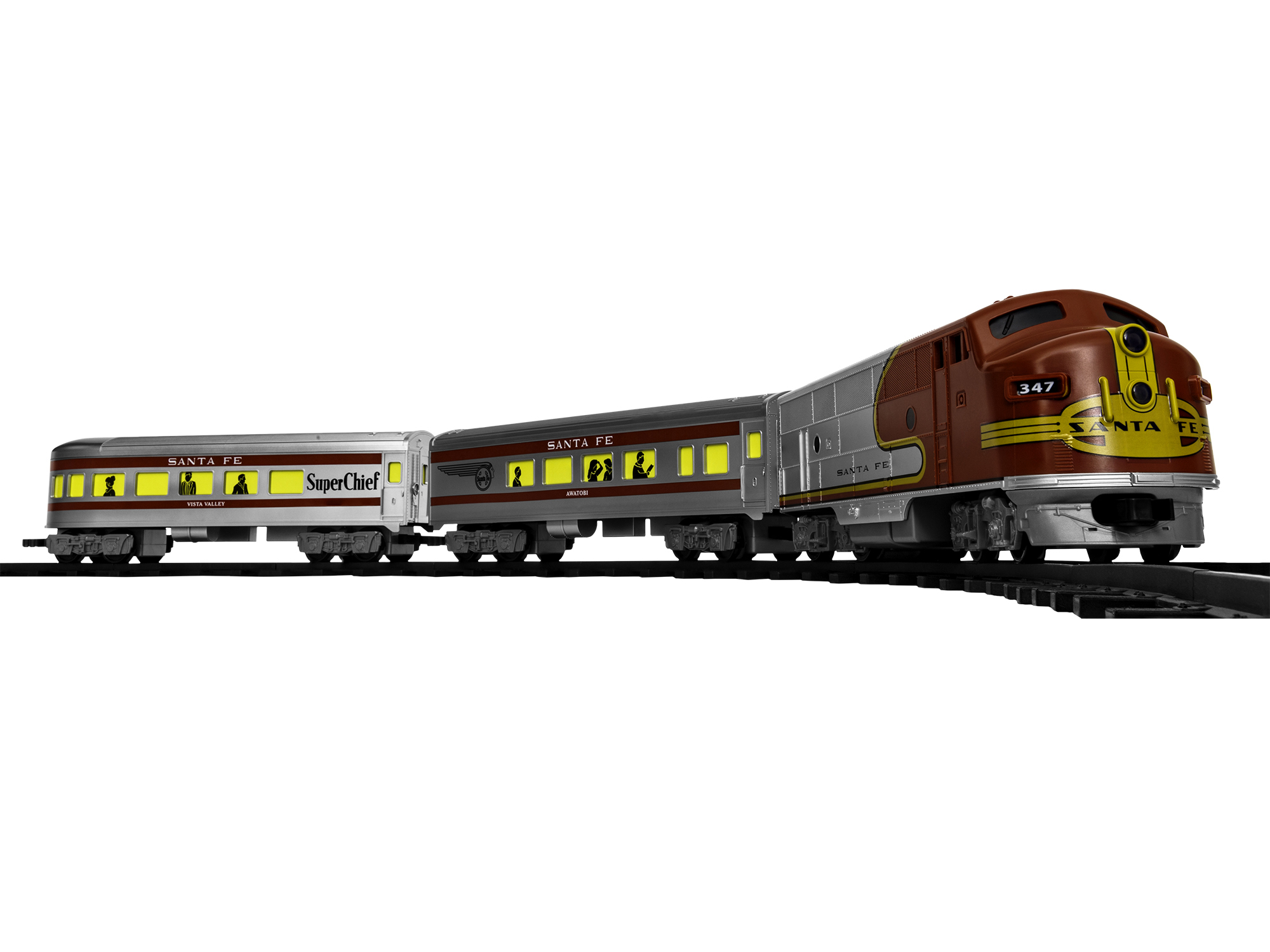 EZTEC TANK CAR SANTA FE YELLOW Scientific Toys G Scale Gauge Toy Trains New I 