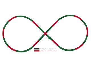 HO FasTrack - Confezione Da 4 Pezzi Di Rotaie Per Treni Modellismo In Scala HO