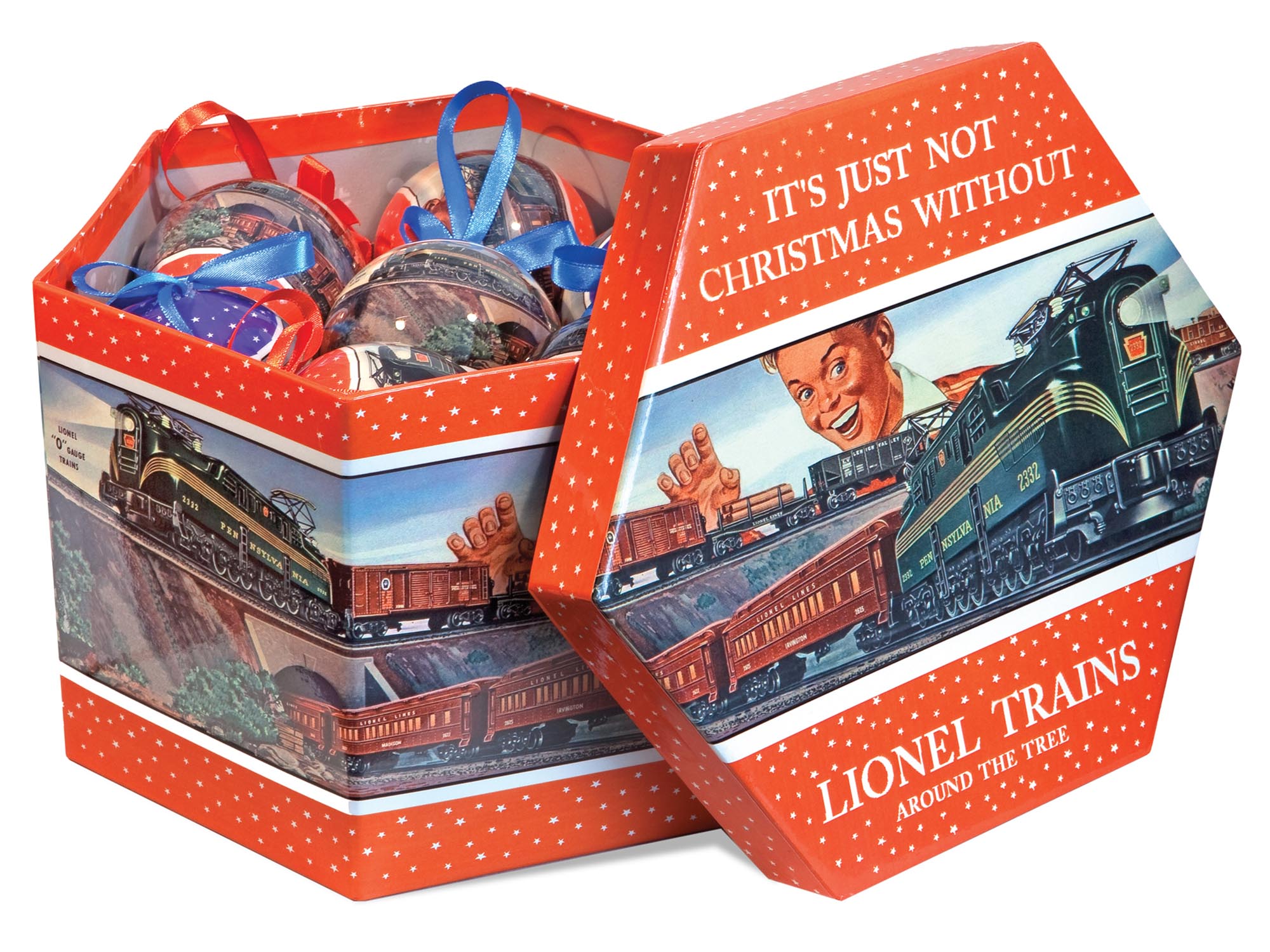LIONEL Post-War Ornament Gift Box 14 bulbs christmas ornament 9-21012 NIB 