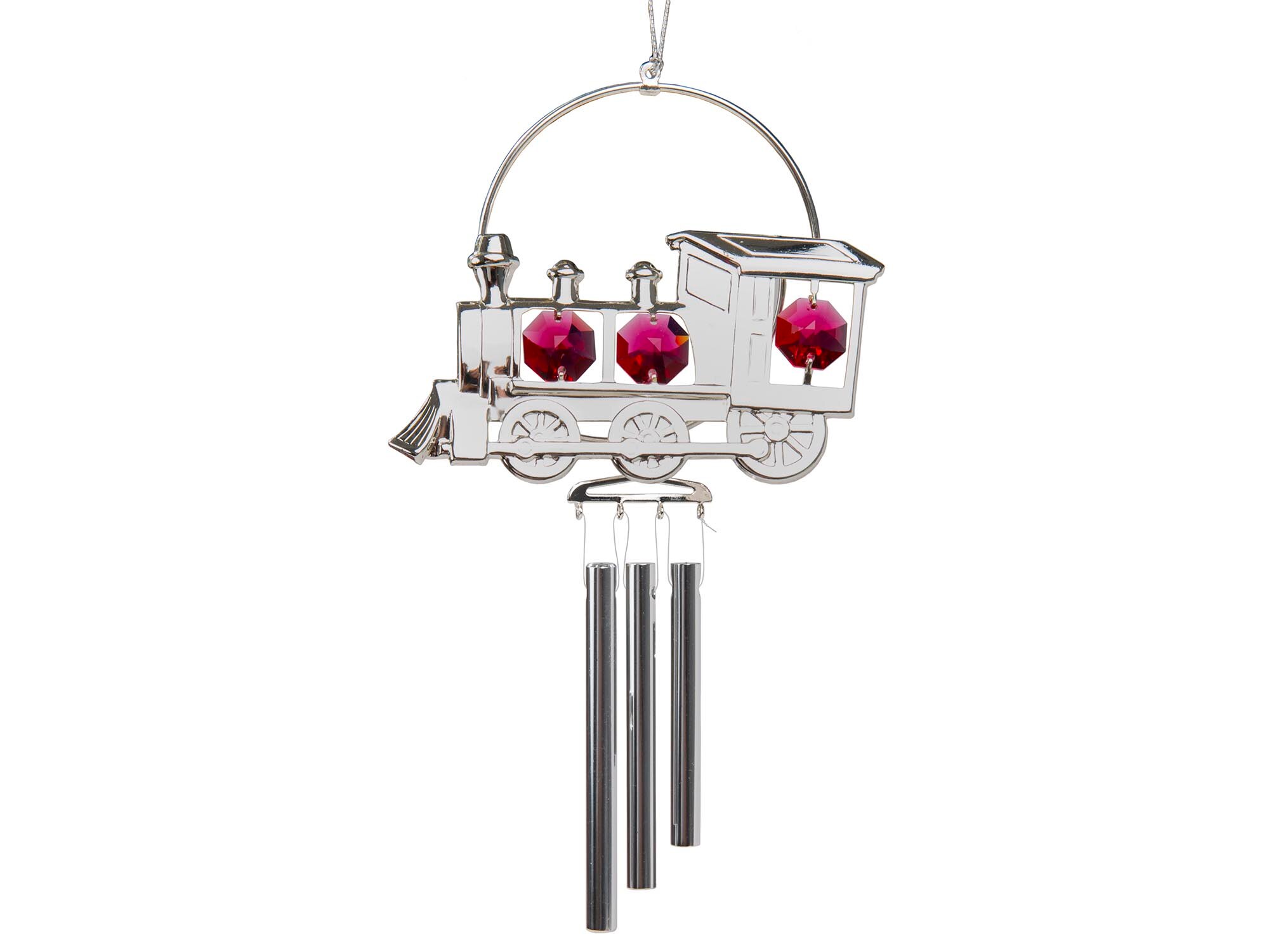 Silver Train Wind Chime