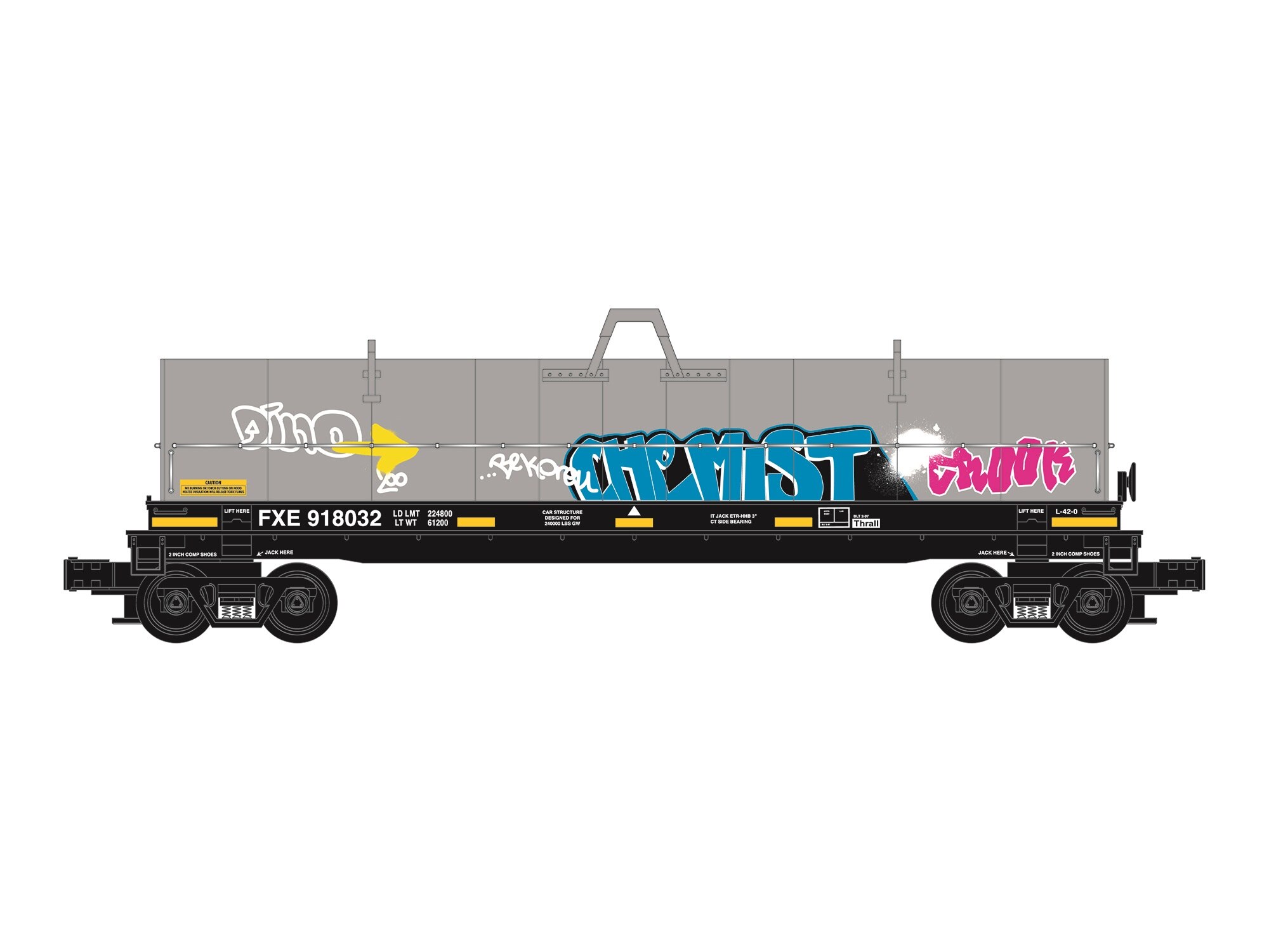 Ferromex Coil Car #918032 w/Graffiti