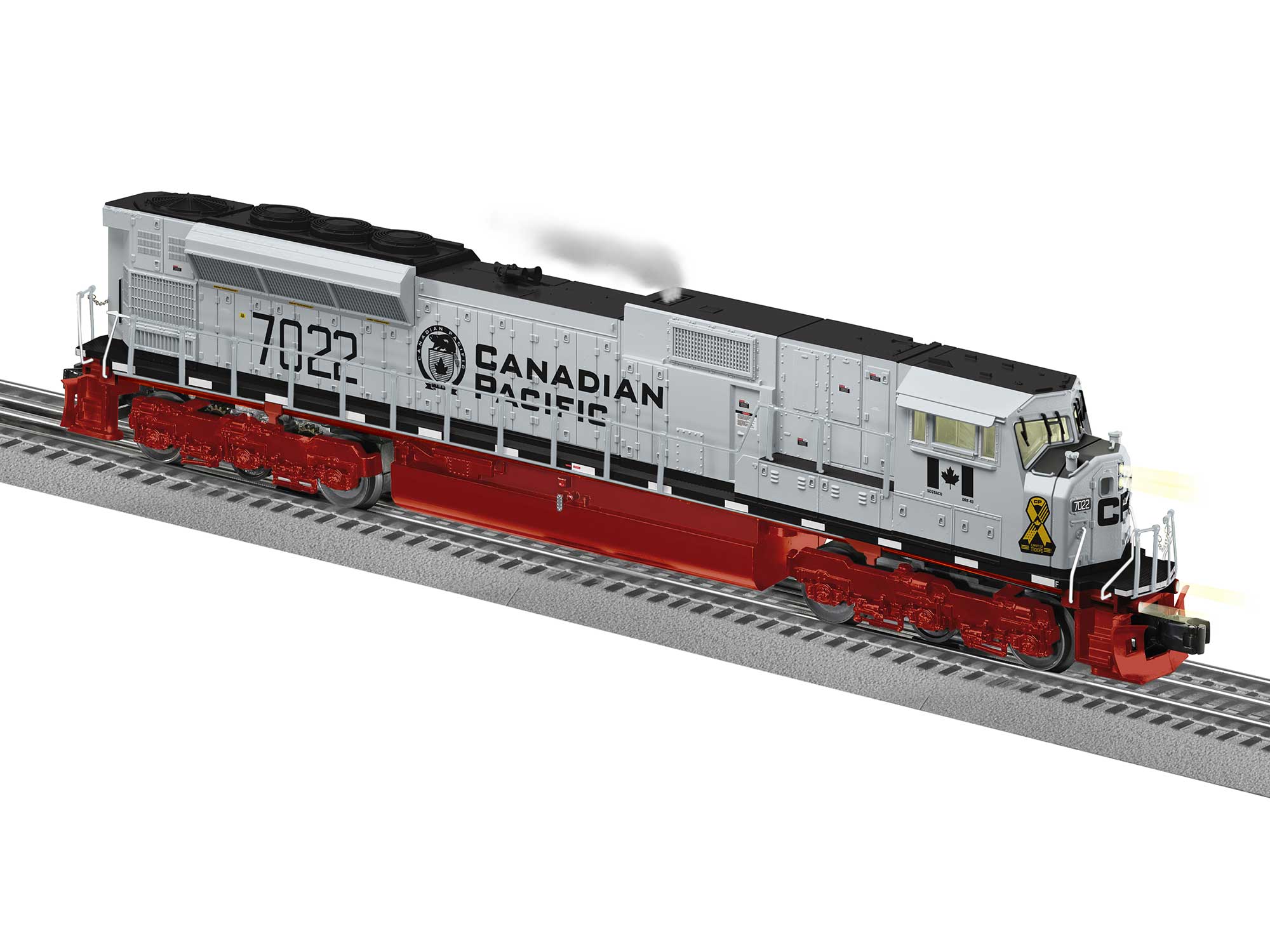 Marx Canadian Pacific 3000 Loco Engine Side Decals - Maroon & Yellow, 2/SET, O Gauge