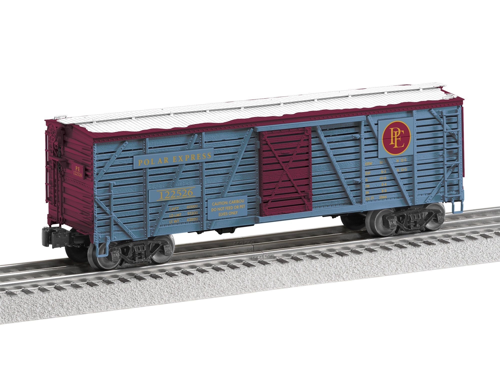 cross country 2017 polar express Lionel 2027480 O The 18" White Roof Hobo Car Trainz The Ultimate Polar Express Experience