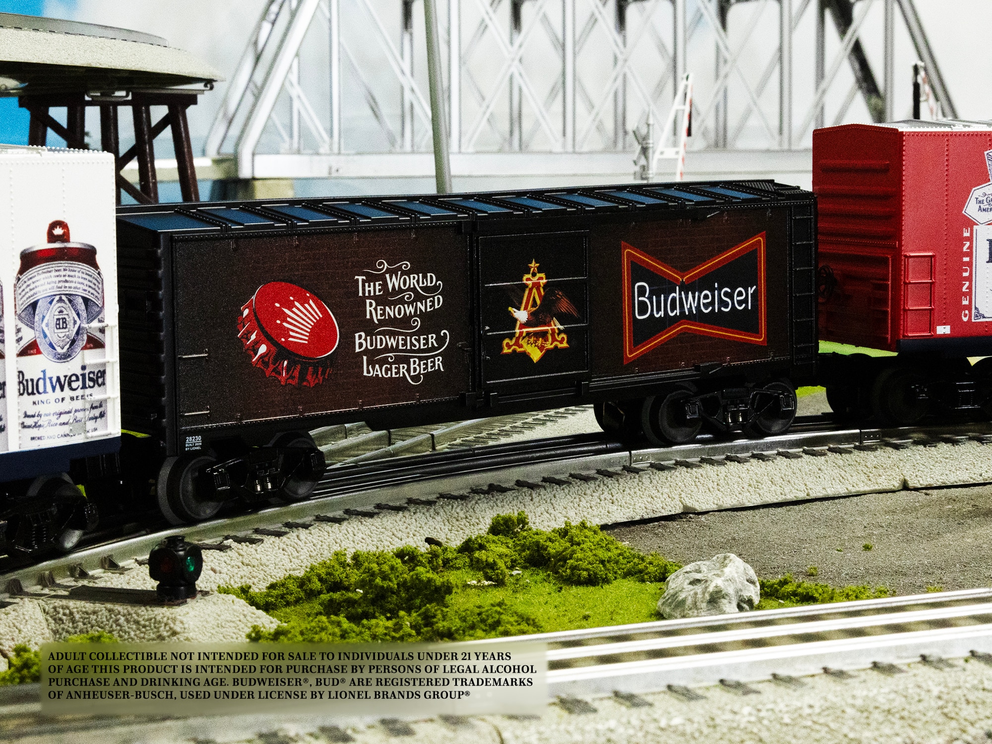 Budweiser Illuminated Bar Sign Boxcar #3