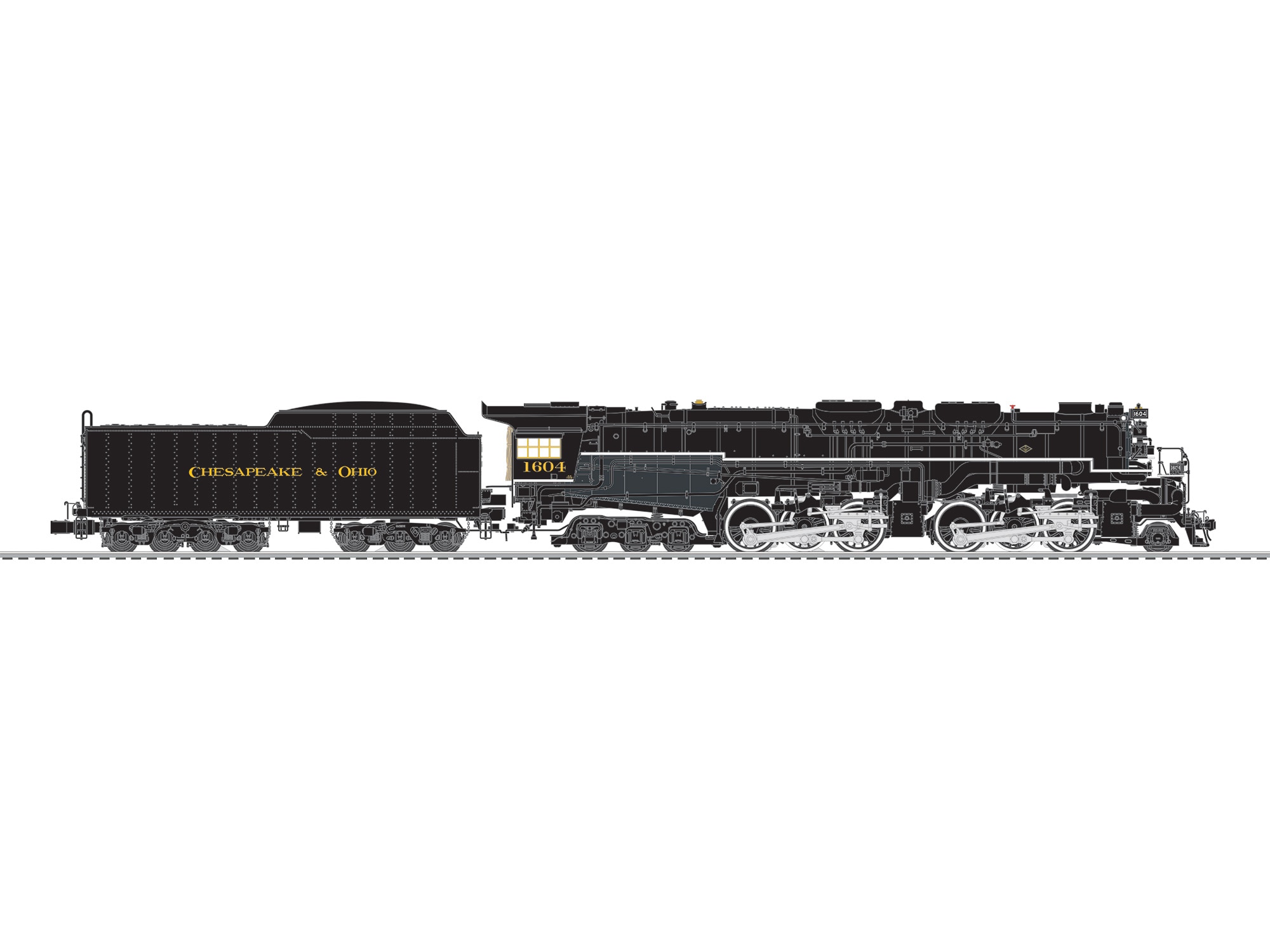 Chesapeake & Ohio LEGACY Allegheny #1604