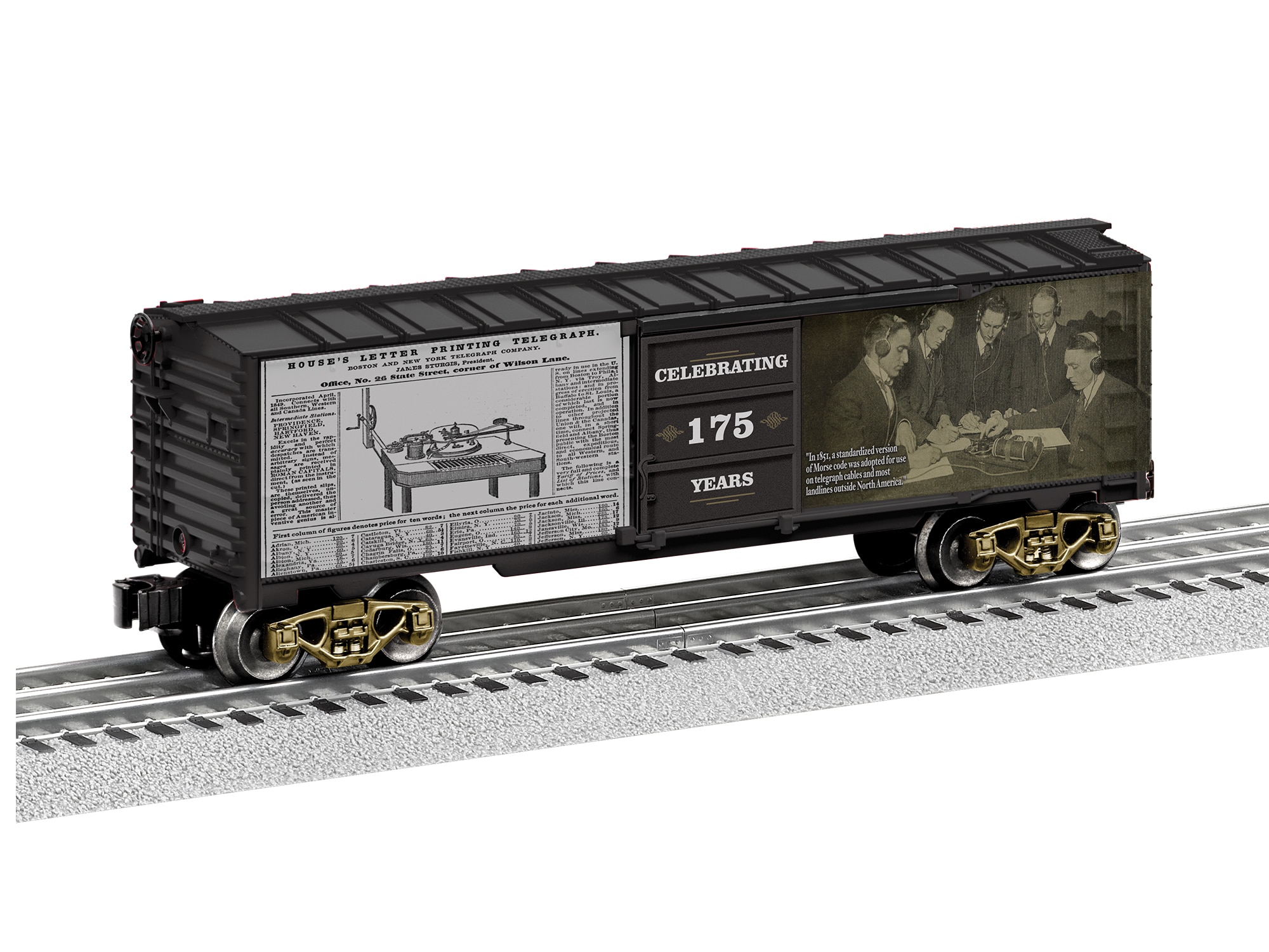 Introduction of Telegraphs 175th Anniversary MUSA Boxcar