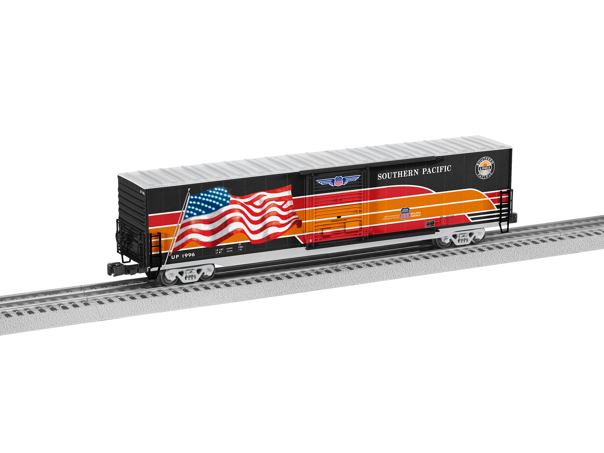 Southern Pacific Heritage LED Flag Boxcar #1996