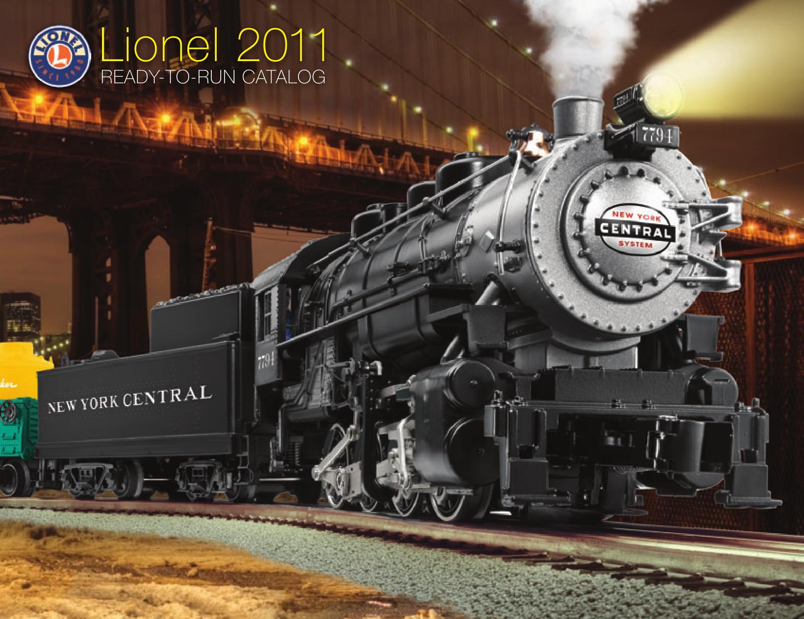 Lionel Catalogs - Ready To Run 2011