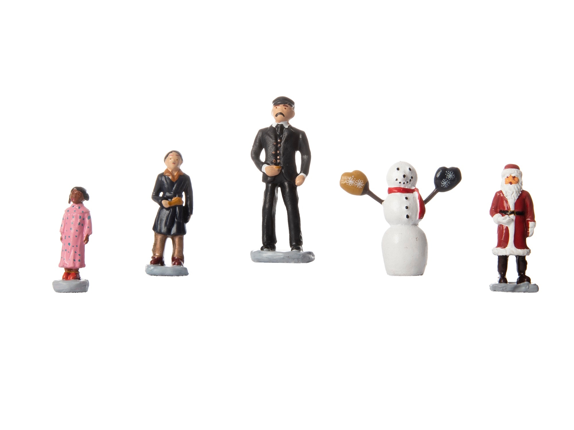 Lionel 1830010 O Snowman and Children Polar Express Conductor Hero Boy Snowman Hero Girl and Santa Claus