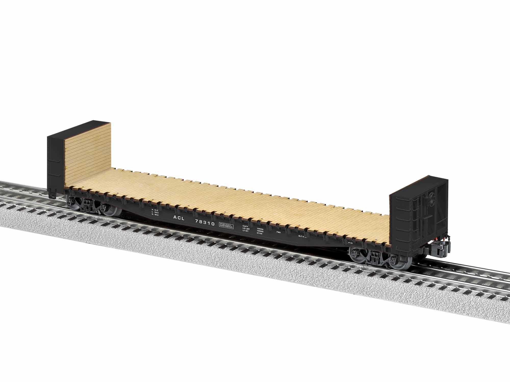 Lionel 1926381 O 50' Bulkhead Flatcar ACL #78310