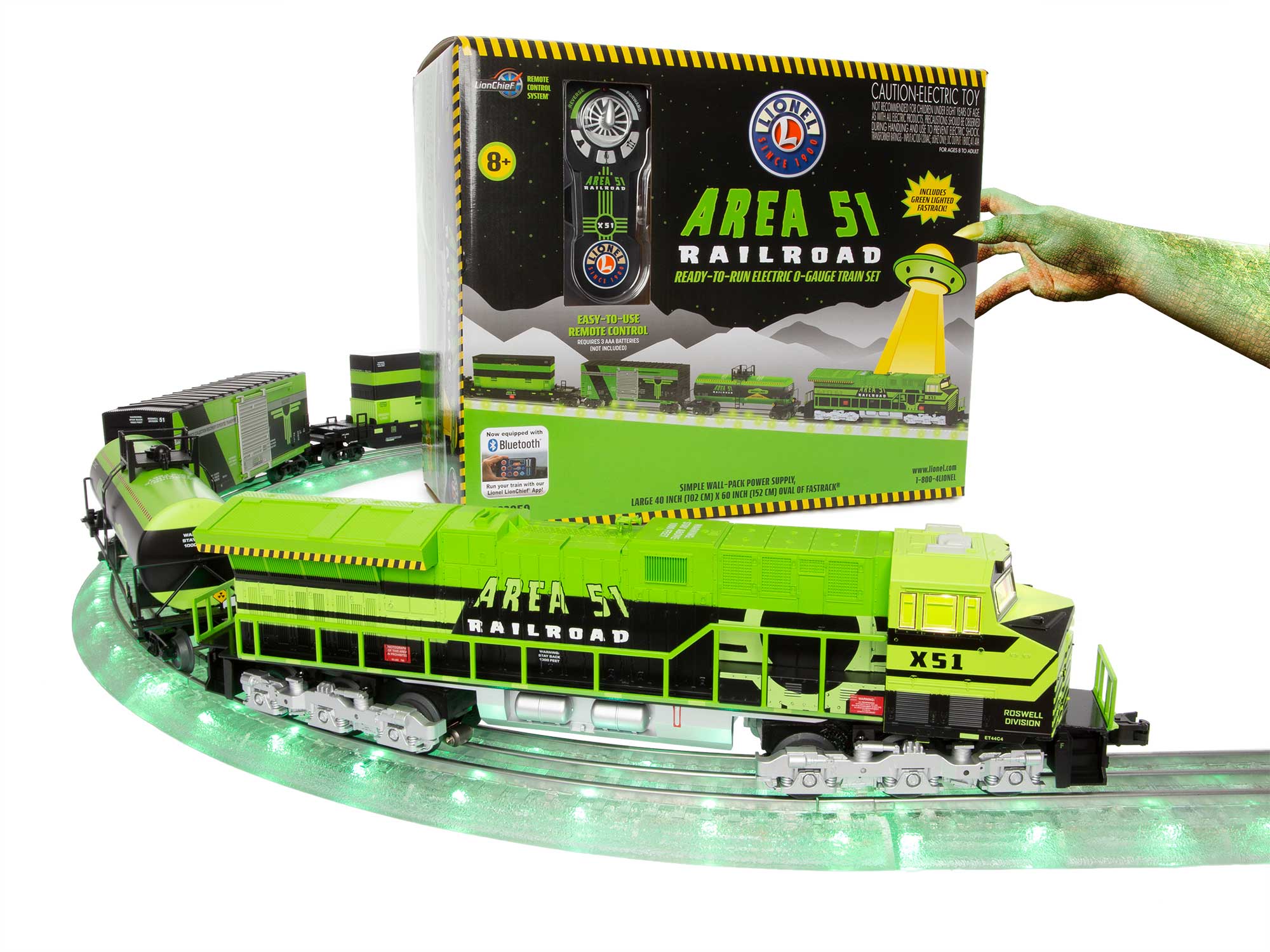 Lionel Area 51 Alien LionChief Et44 Diesel Engine O Gauge Train Remote Blutooth for sale online