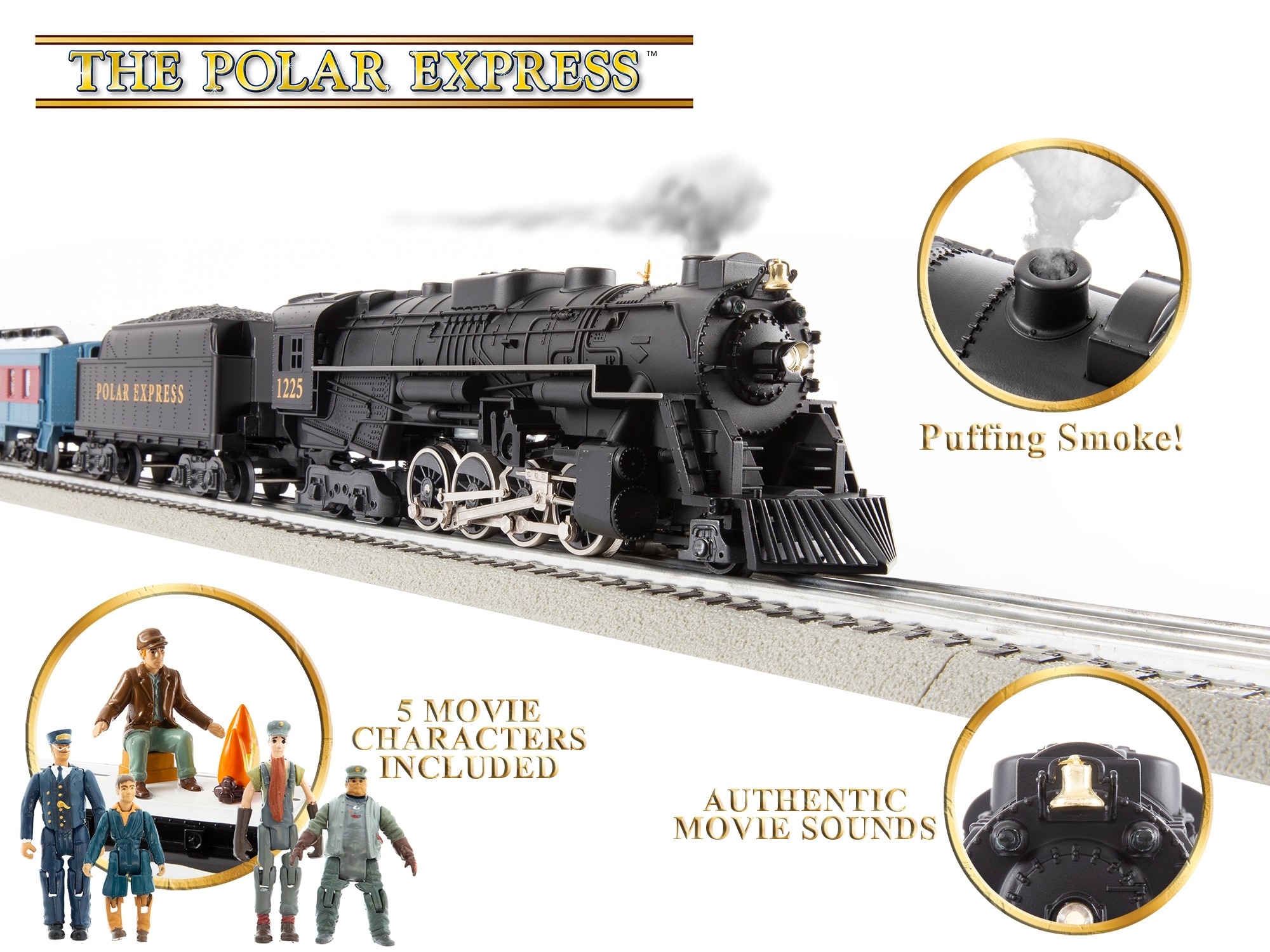 THE POLAR EXPRESS™ LionChief Set w/ Bluetooth 5.0 and Disappearing Hobo Car