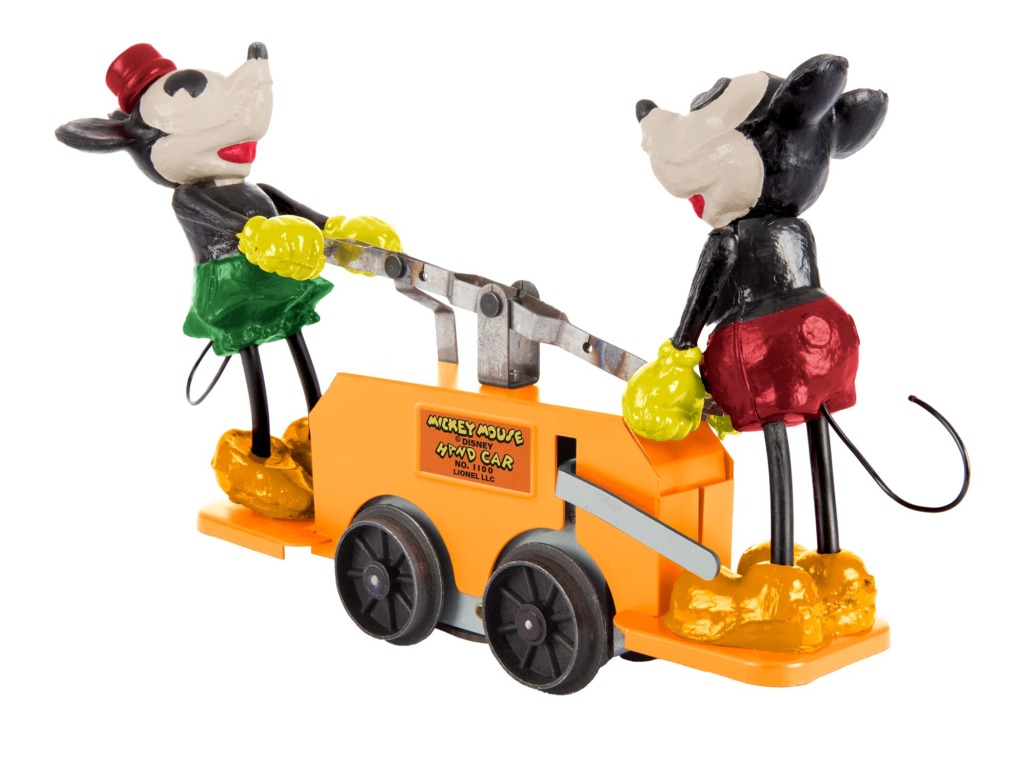 Disney's Mickey Mouse and Minnie Mouse Handcar - Orange