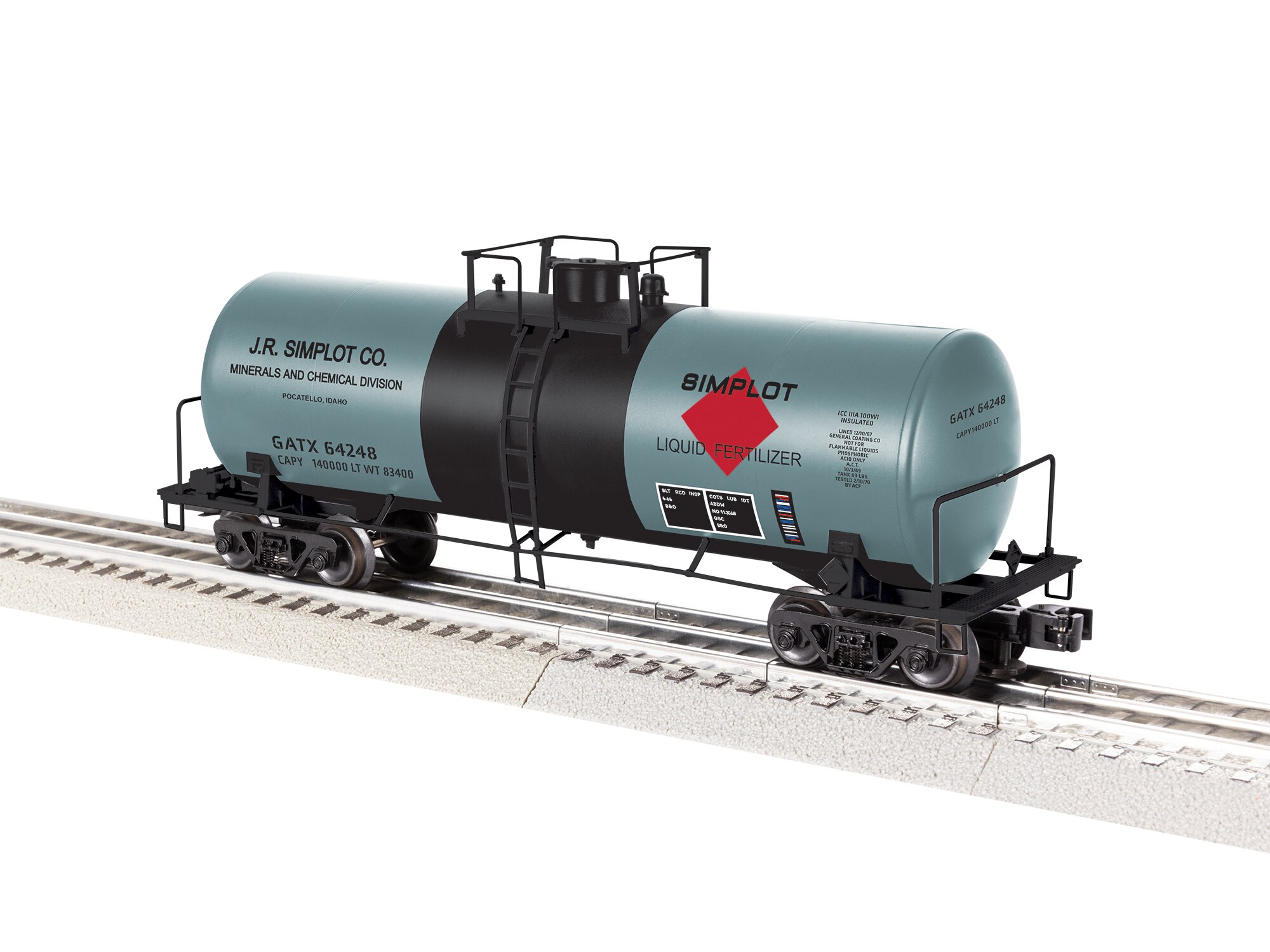 JR Simplot 40' Tank Car #64248