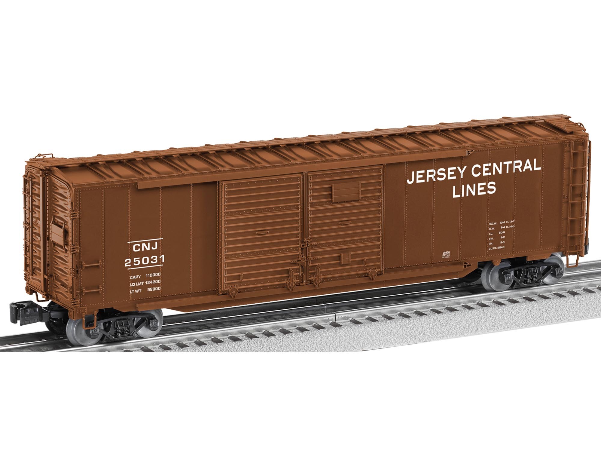 Central of New Jersey Scale 50' Double Door Boxcar