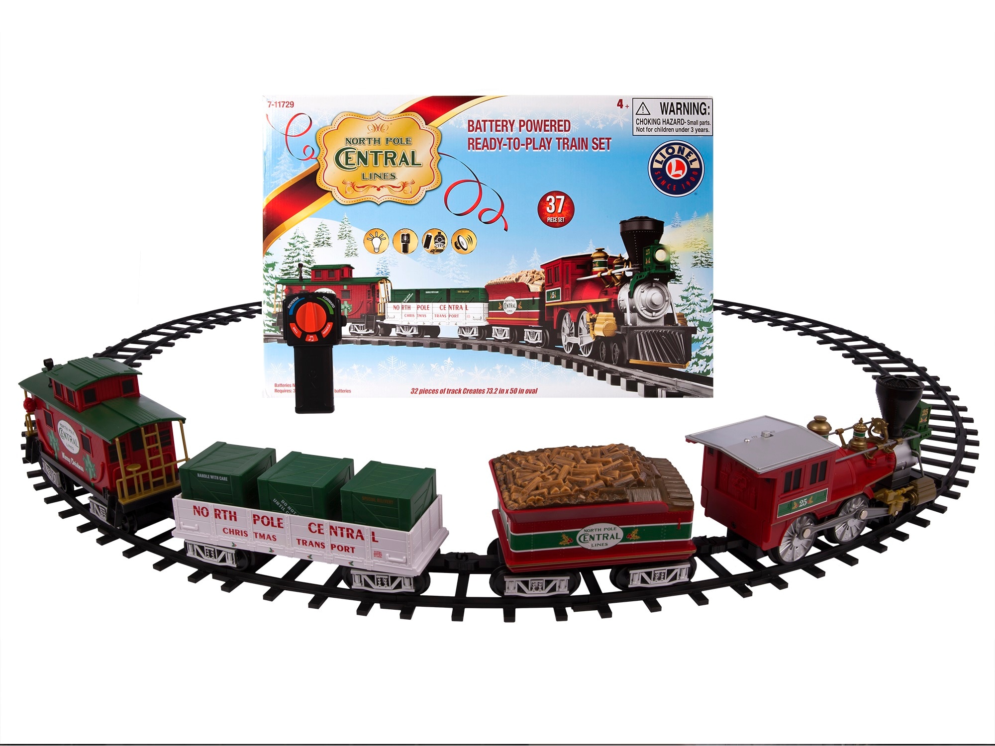 north pole central train set