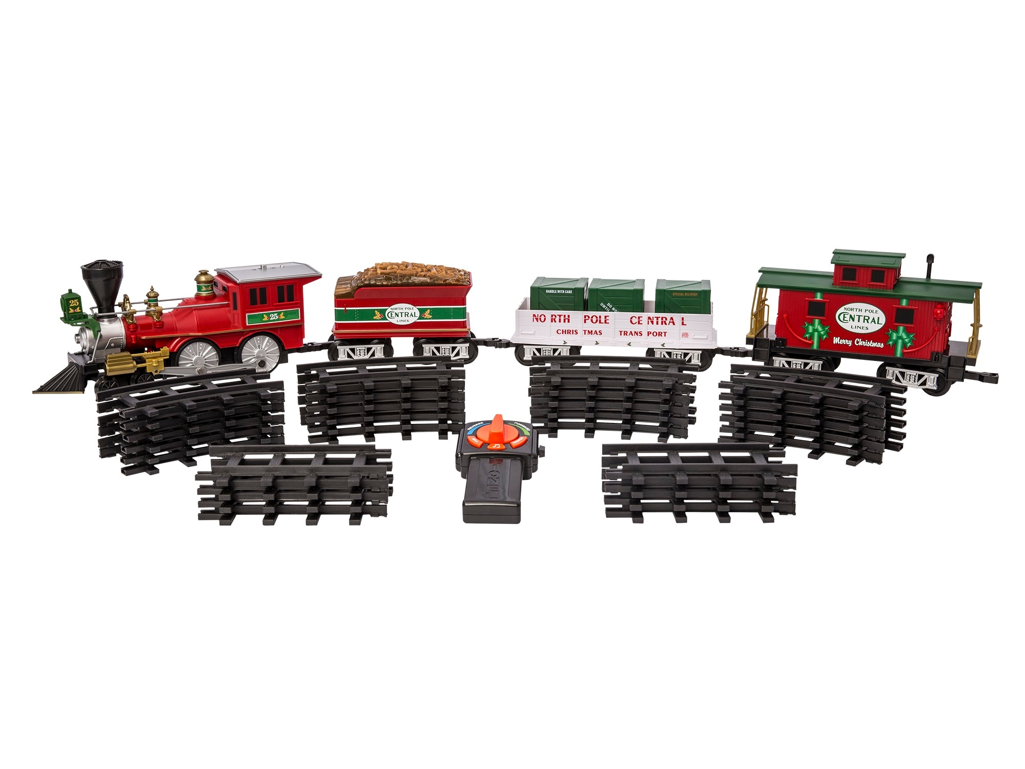 north pole central christmas train set