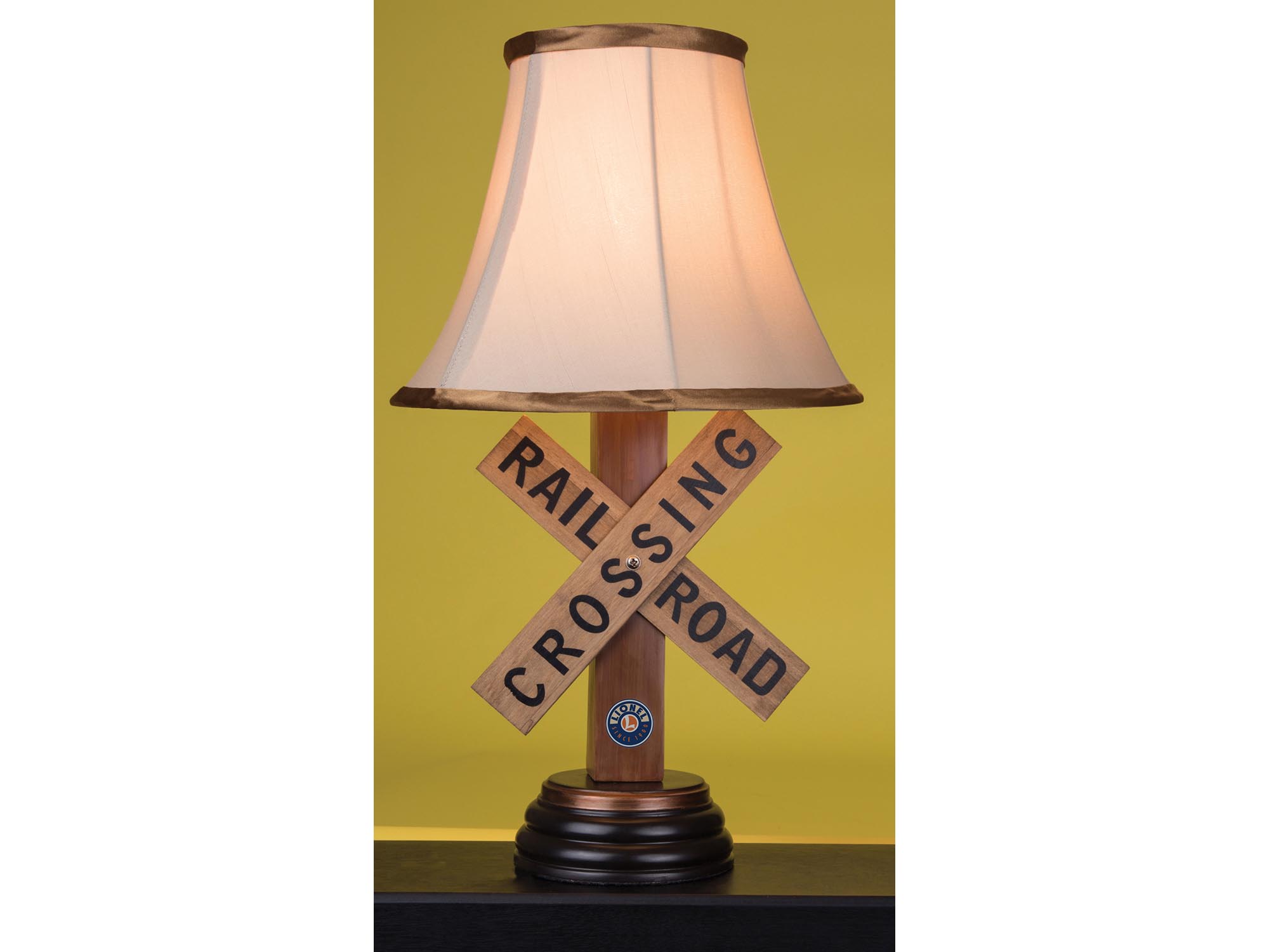 Lionel Railroad Crossing Table Lamp, Lionel Train Table Lamp