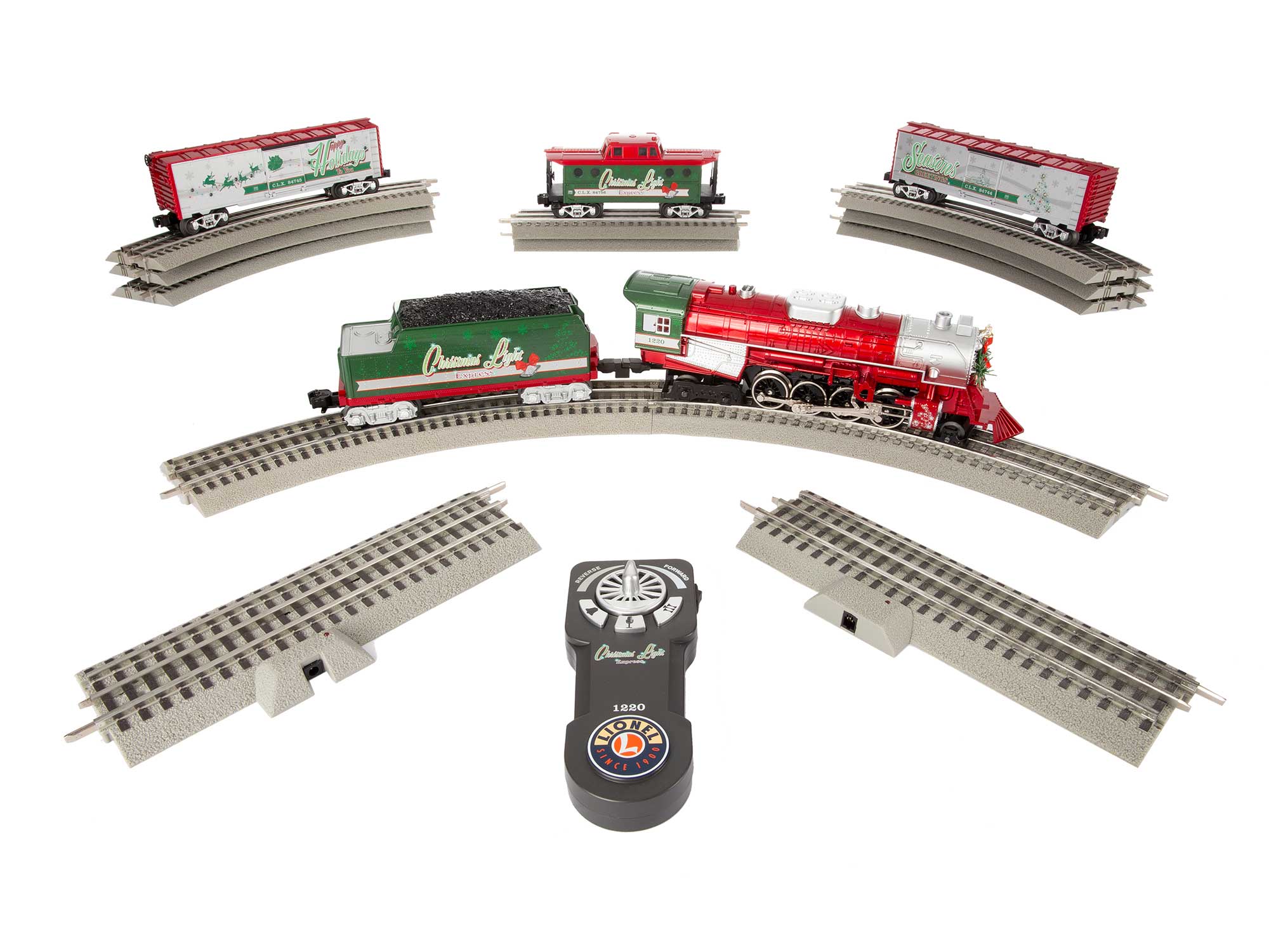 Christmas Light Express LionChief Set w/ Bluetooth 5.0