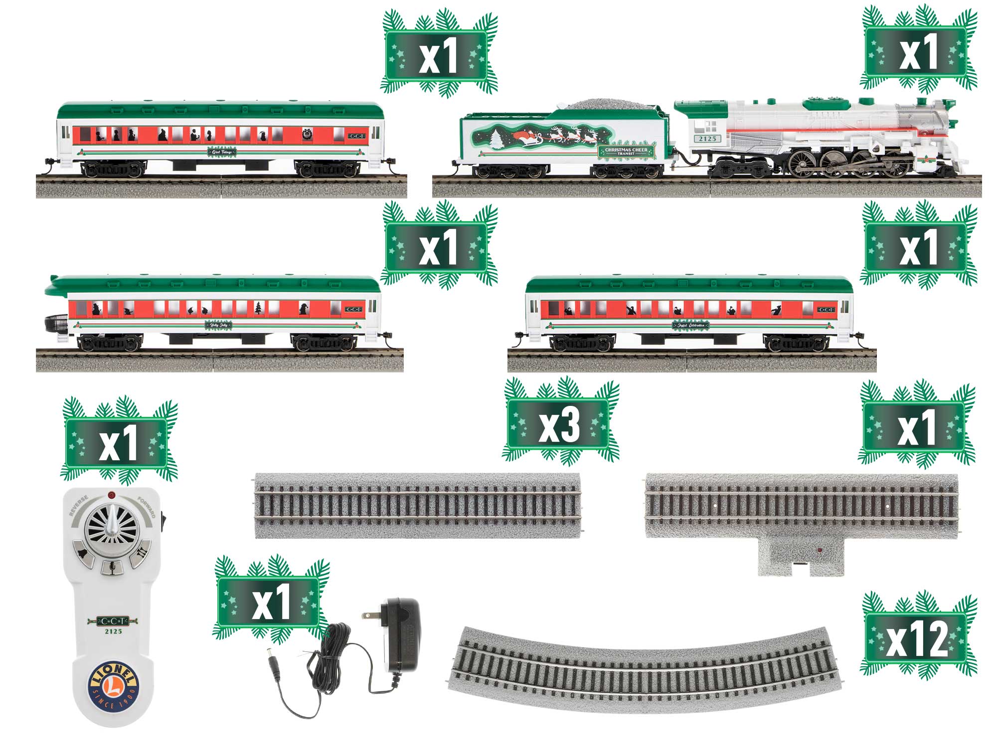 Christmas Cheer HO Passenger Set