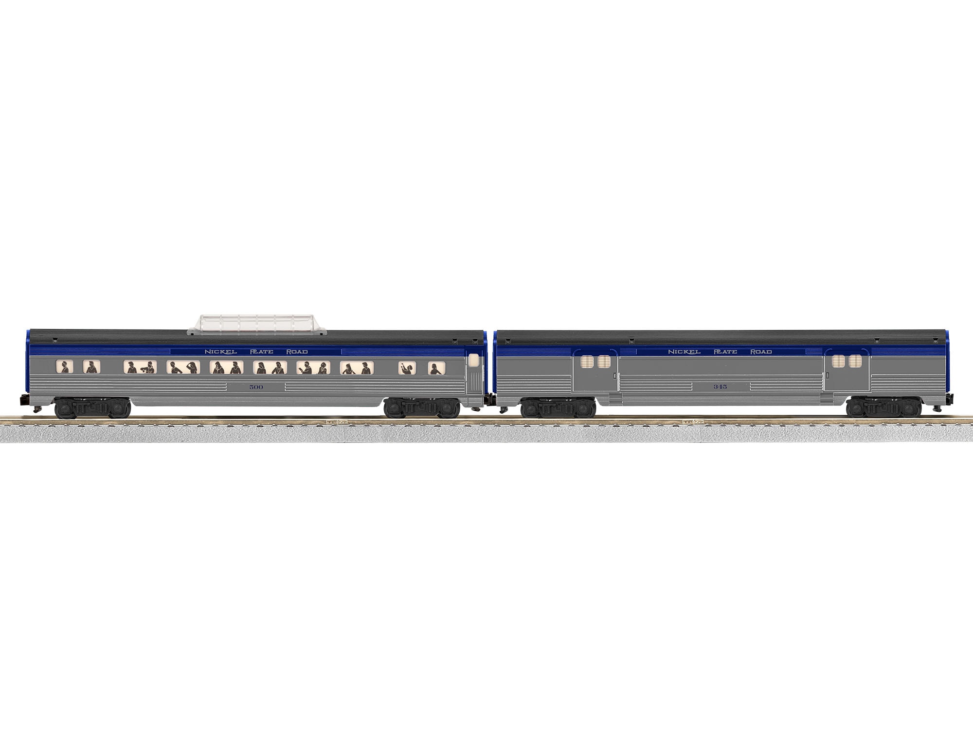 Nickel Plate Road Streamlied Passenger Car 2-Pack
