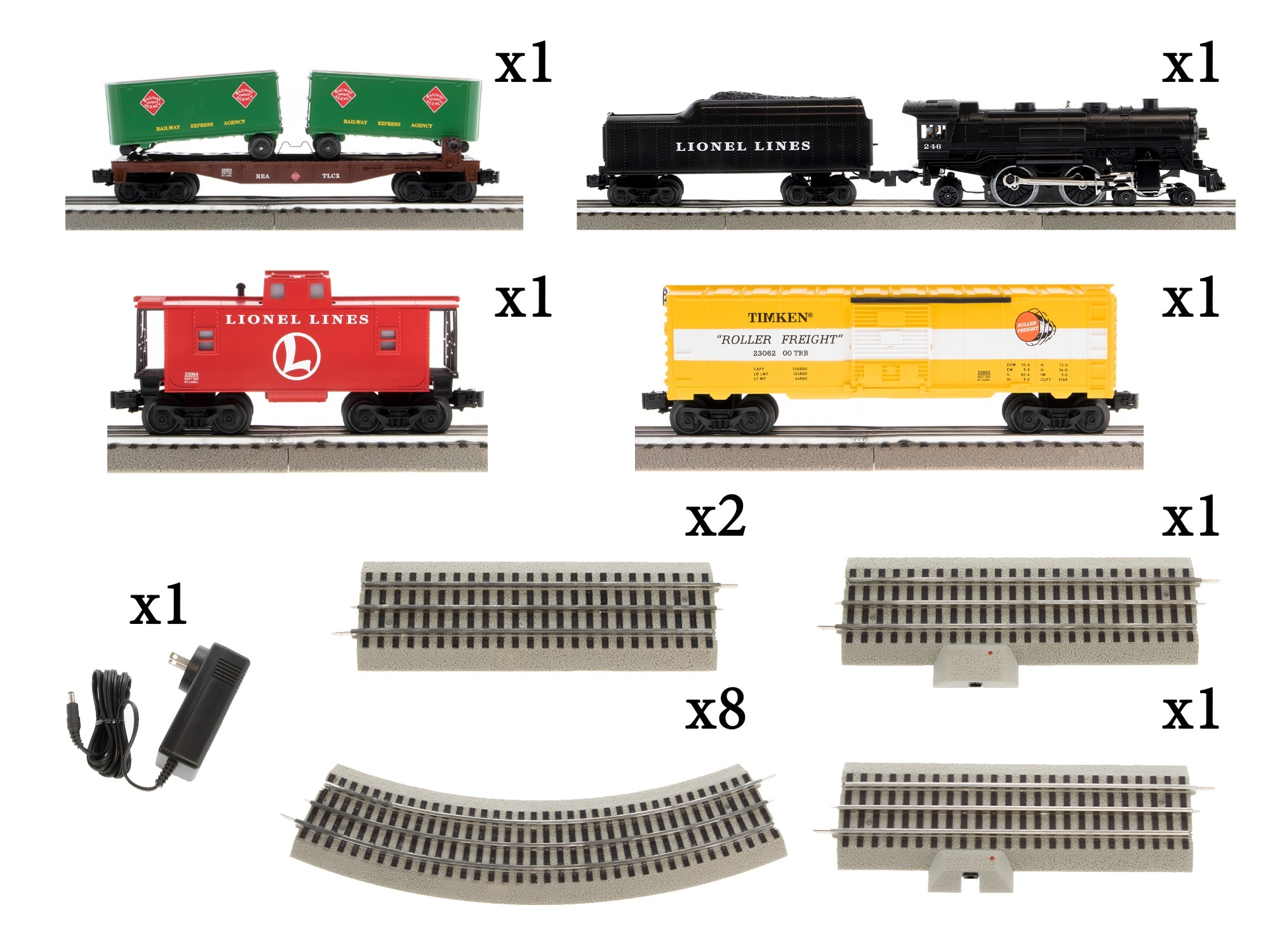Lionel Lines Mixed Freight LionChief Bluetooth 5.0 Set