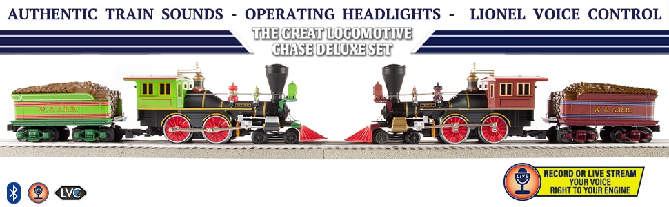 Great Locomotive Chase Deluxe LionChief Bluetooth 5.0 Set