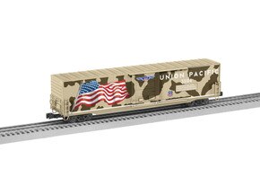 Union Pacific Desert Victory Illuminated Flag Boxcar