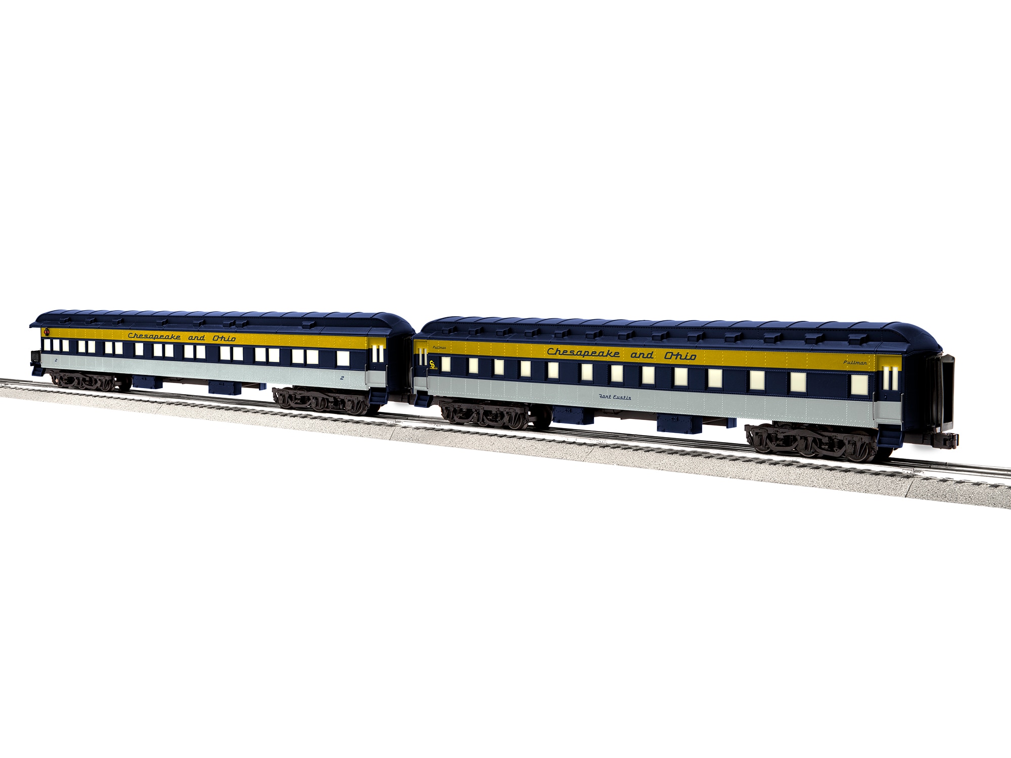 Chesapeake & Ohio 18" Passenger Car 2-Pack C Fort Eustis/#2