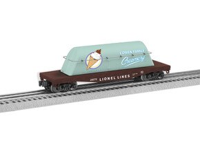 Lionelville Milk Flatcar w/ Milk Container
