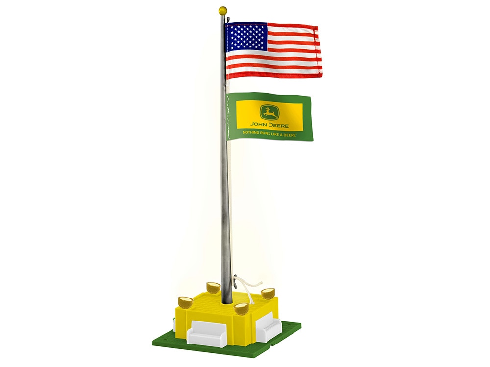 John Deere Nothing Runs Like A Deer Flagpole