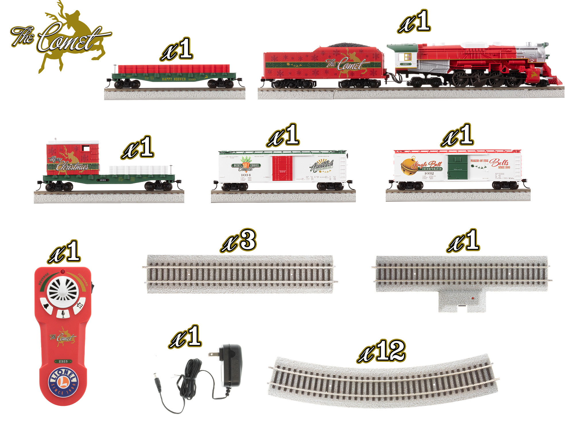 HO "The Comet" Christmas Freight Set